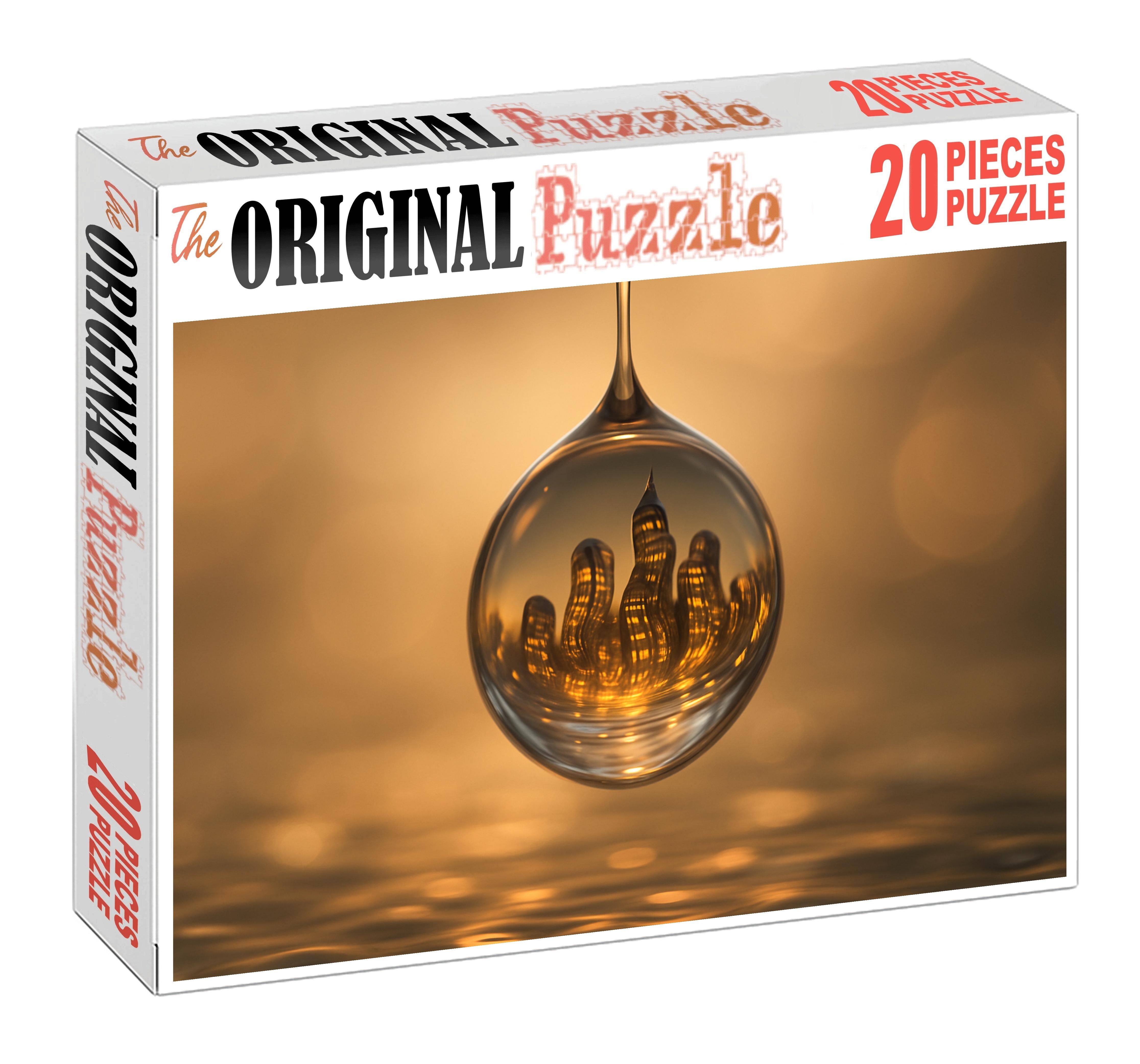 Cityscape In A Droplet Puzzle Fun