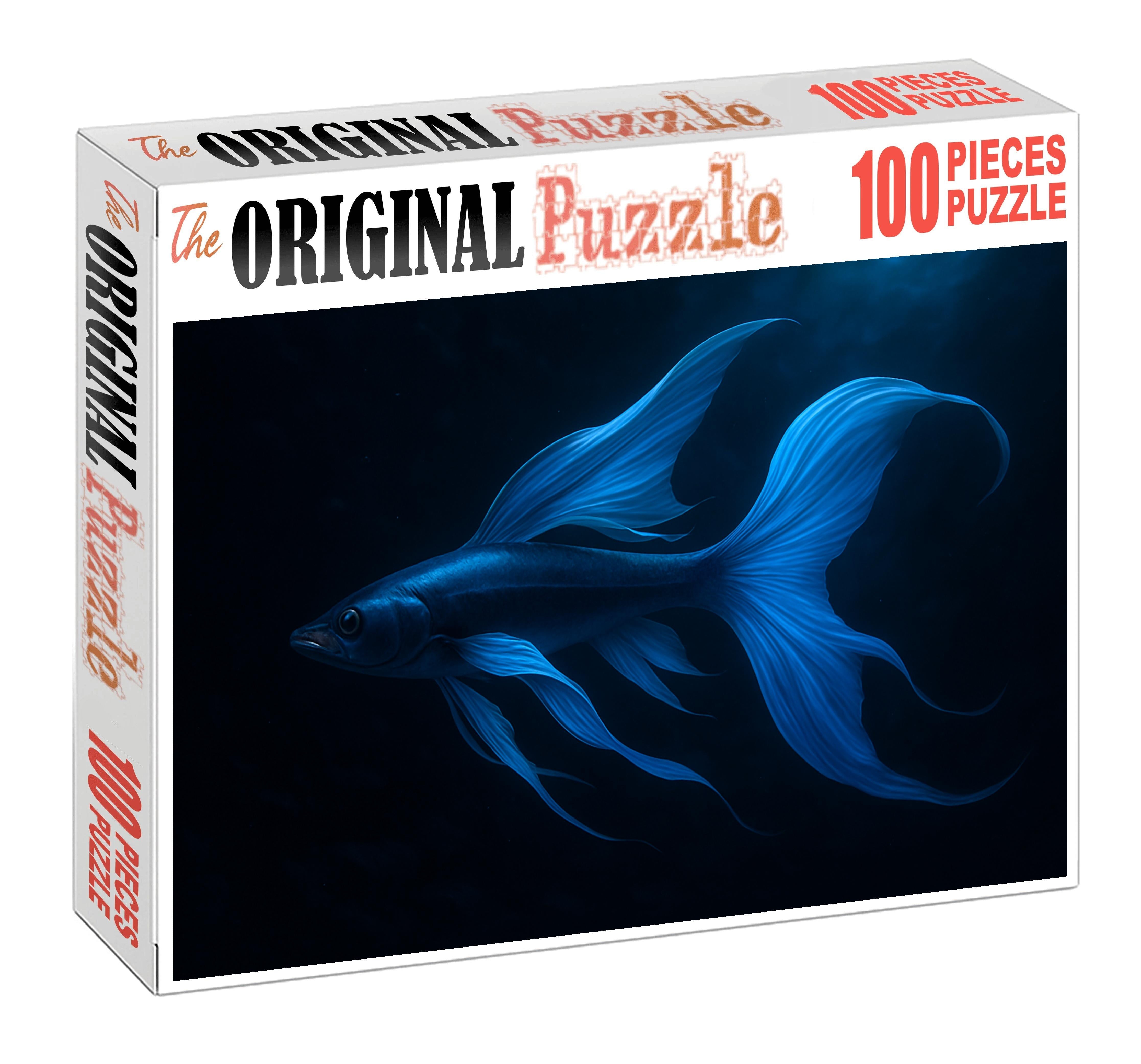 Cerulean Driftfish Deep-water Dweller With Expandable Fins Large Format Puzzle