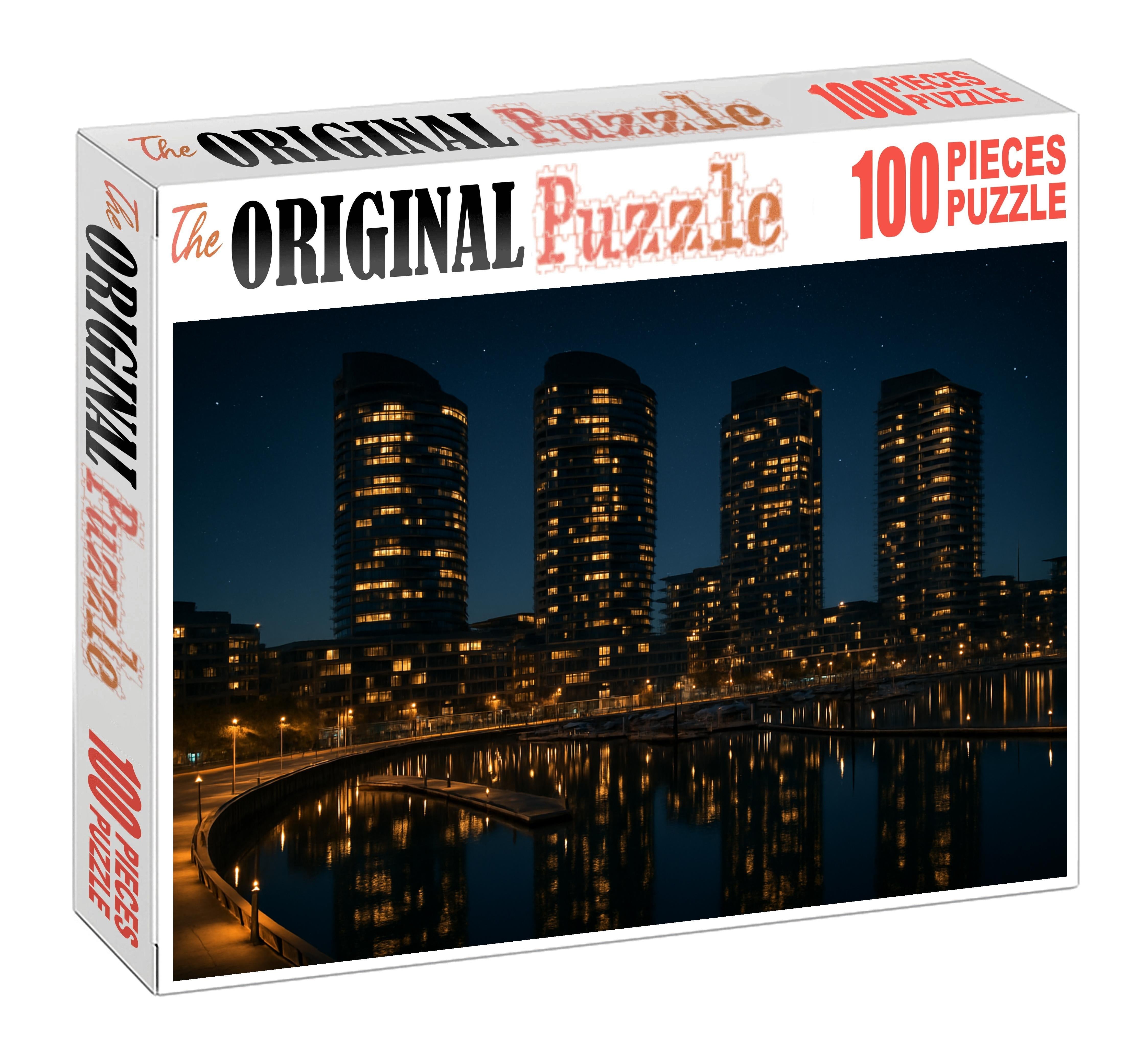 Melbourne Docklands Skyline Waterfront Innovation And Urban Renewal 100 Piece Puzzle