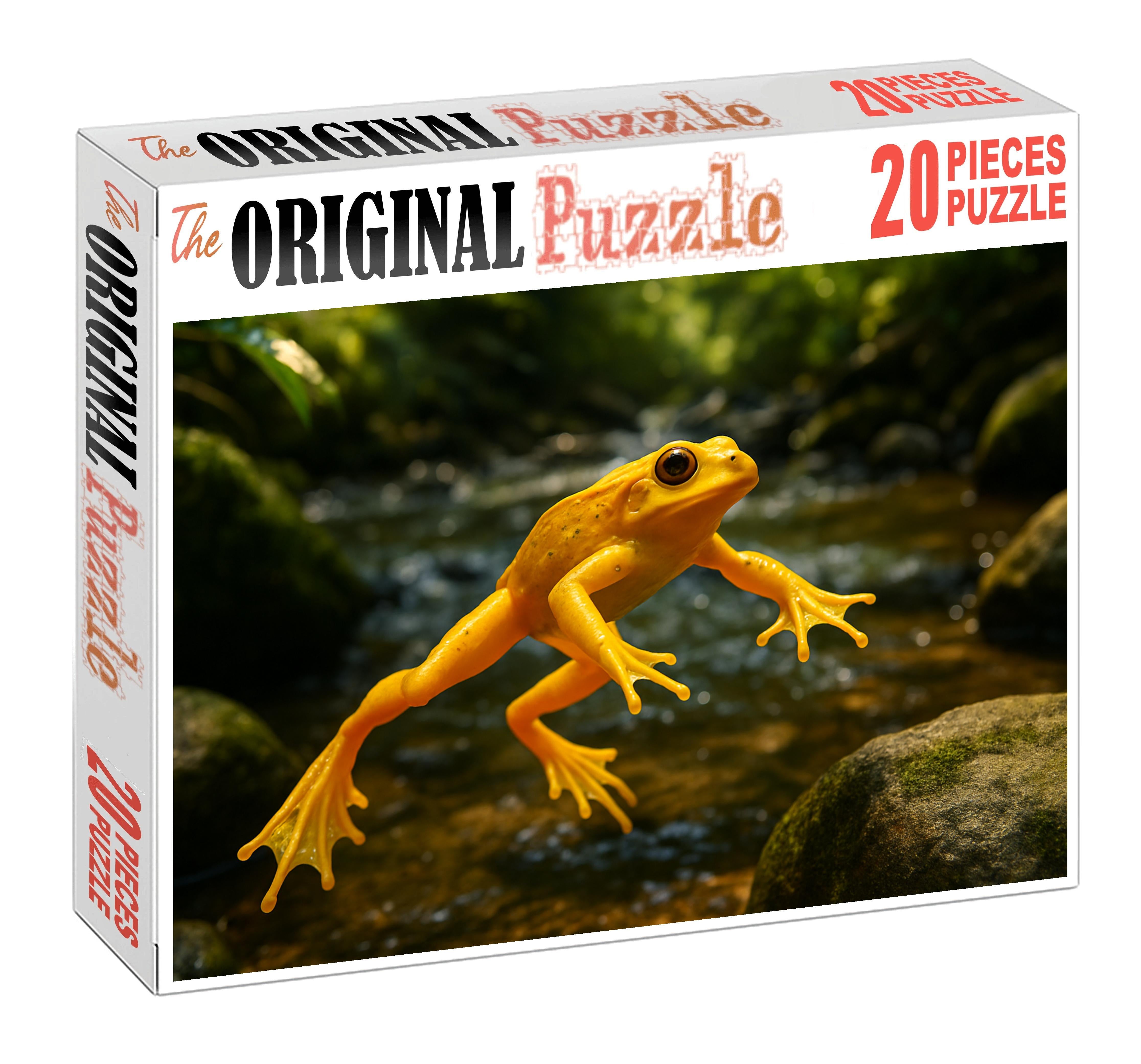 Gilded River Hopper Vibrant Amphibious Jumper 50 Piece Puzzle