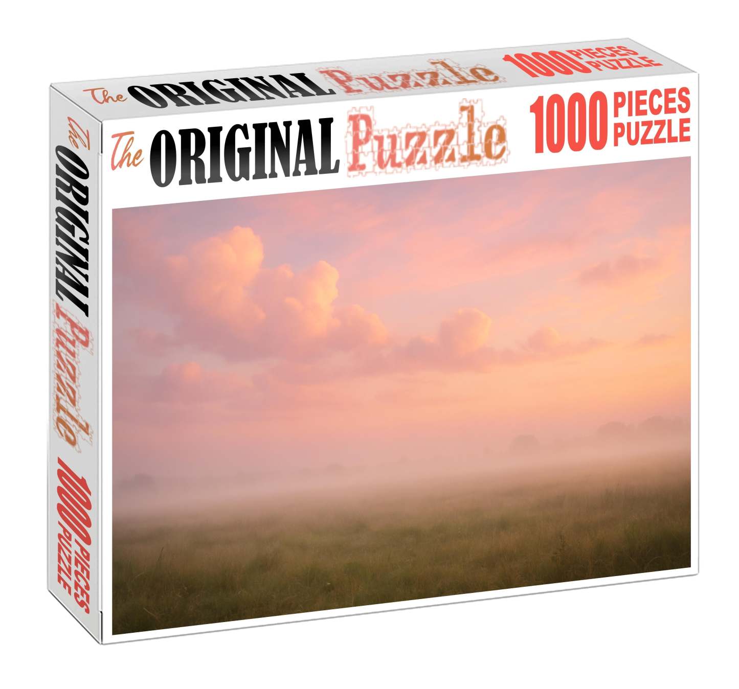 Blush Pink Evening Mist Premium Puzzle Pieces