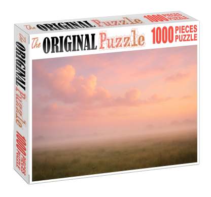 Blush Pink Evening Mist Premium Puzzle Pieces
