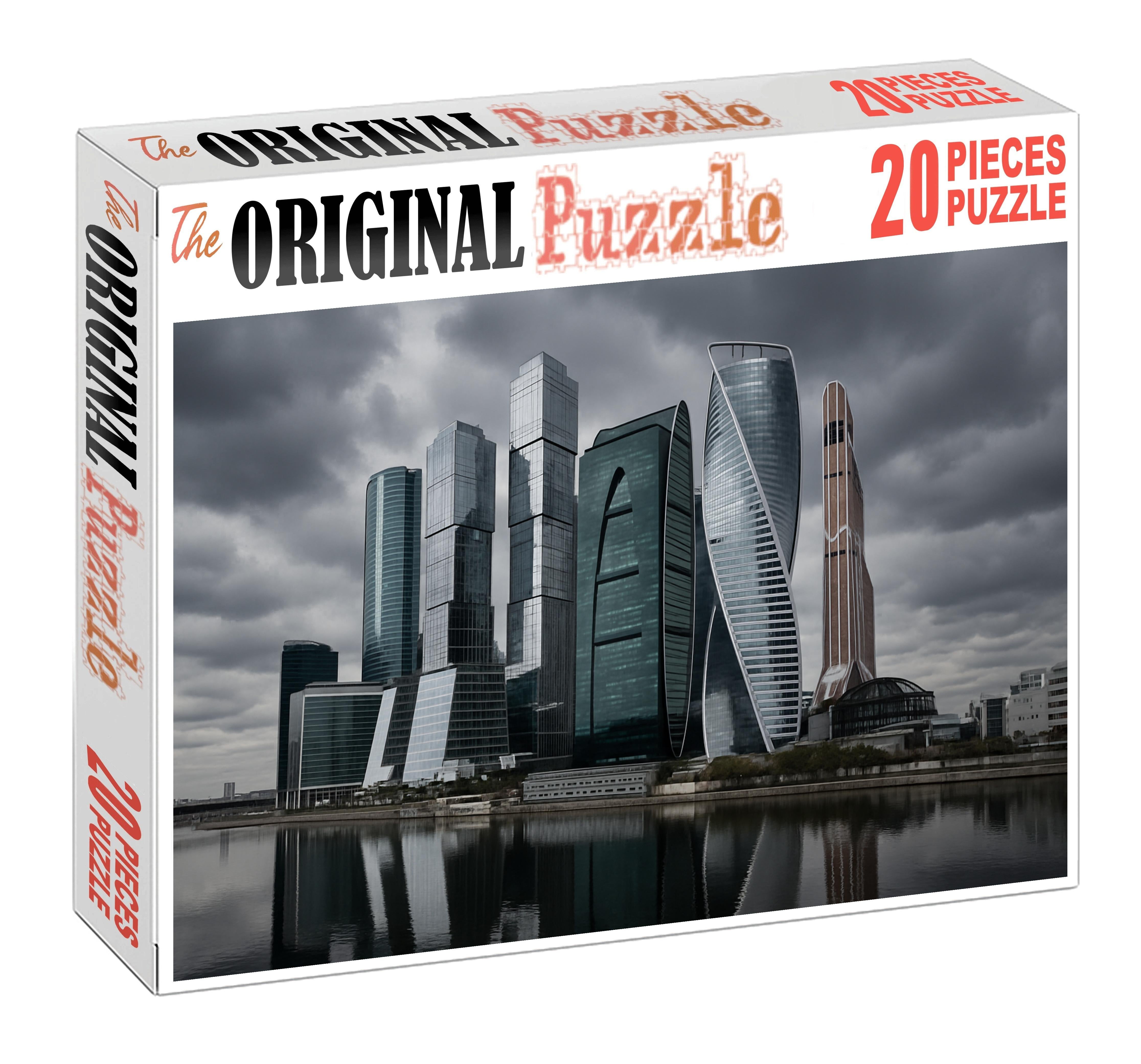 Moscow City Skyline Russias Futuristic Financial District Known For Its Distinctive Supertall Towers Puzzle For Kids