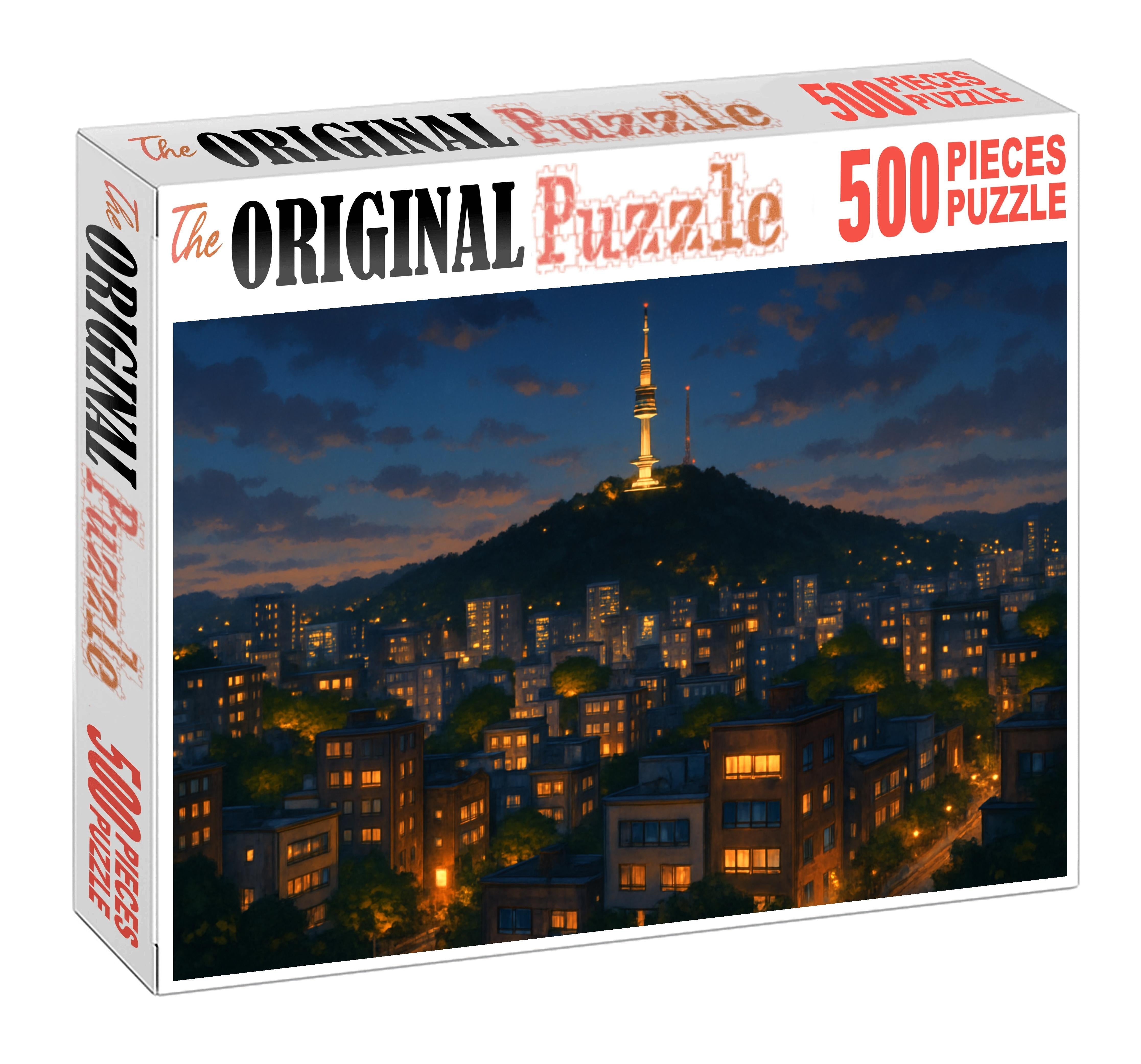 Seoul Namsan Skyline Fusion Of Technology And Tradition Framed By Namsan Tower Puzzle Challenge