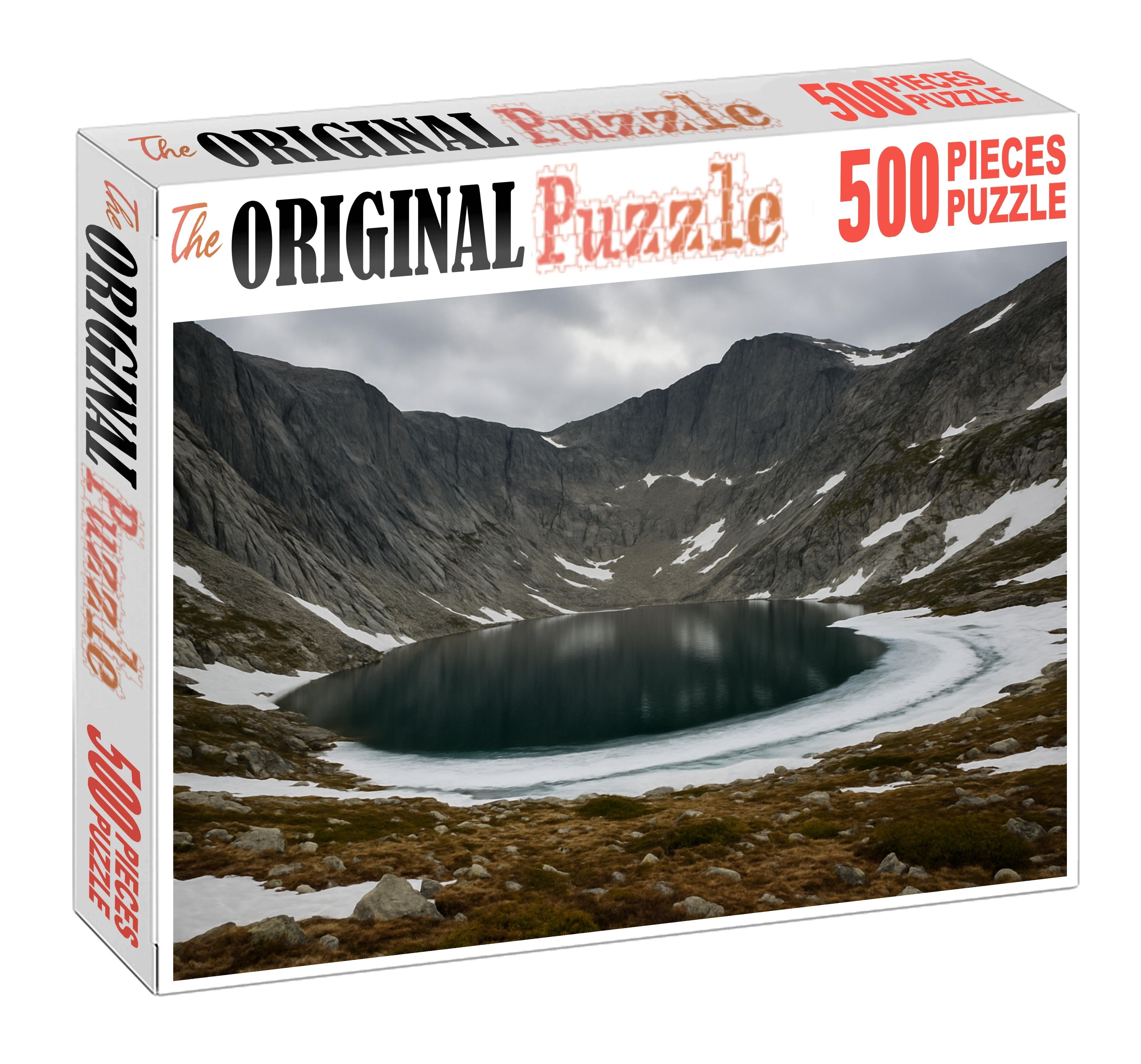 Icy Cirque Basin Premium Puzzle Pieces