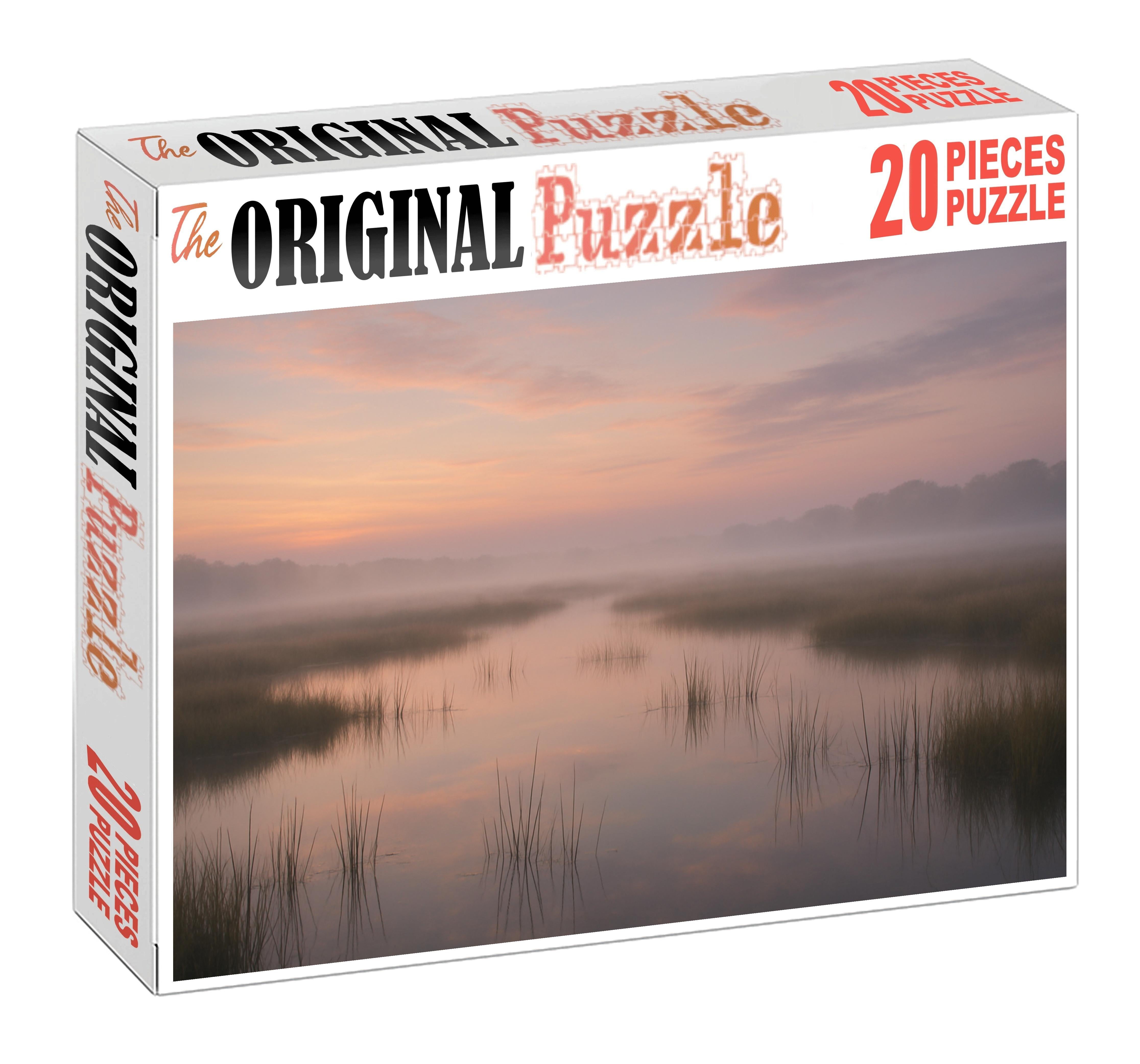 Serene Marshland Dawn Puzzle Collection