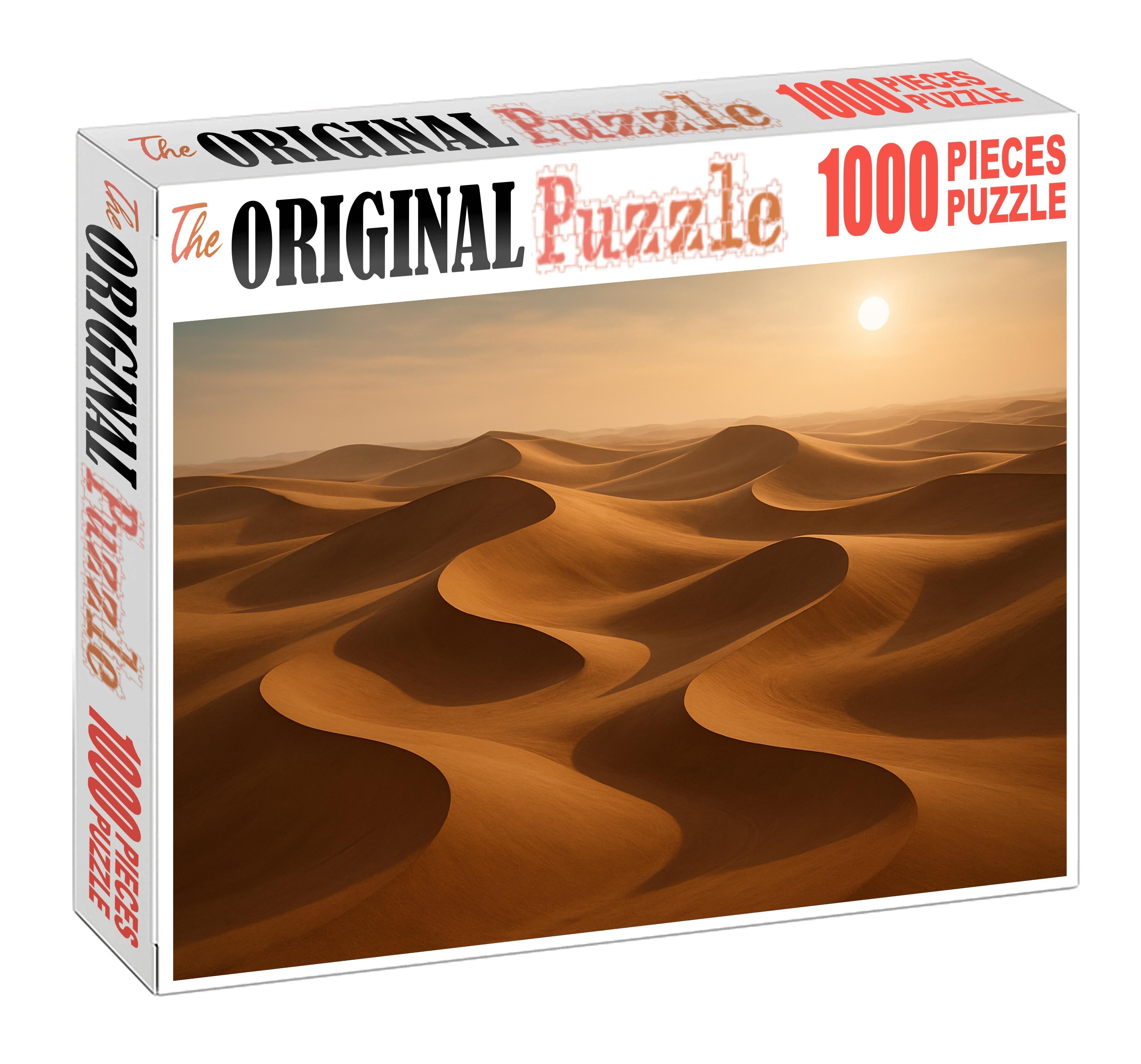 Dune Serpentines Graceful Curves Amid Tawny Sands 500 Piece Puzzle