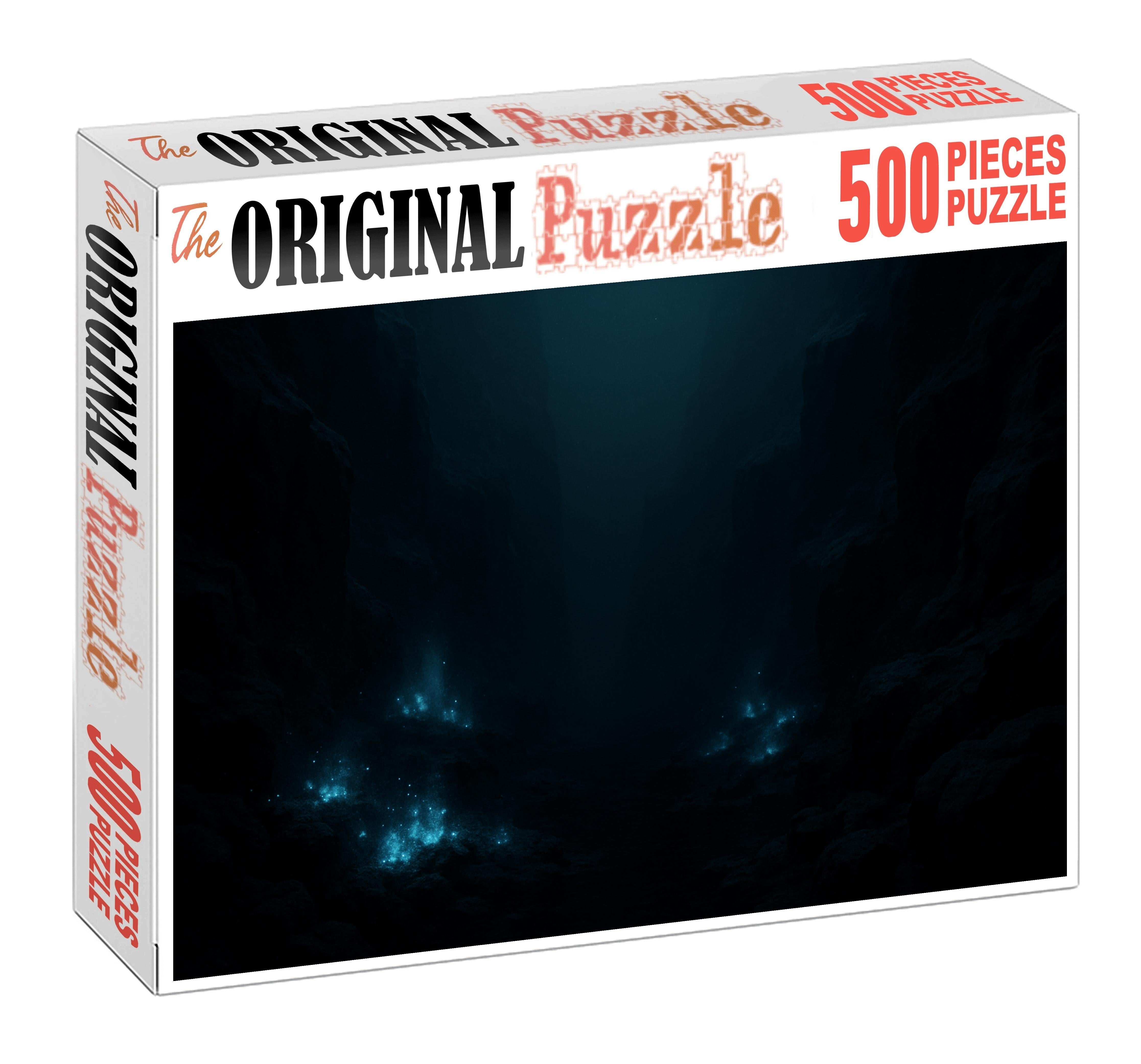 Silent Abyssal Chasm Custom Jigsaw Puzzle