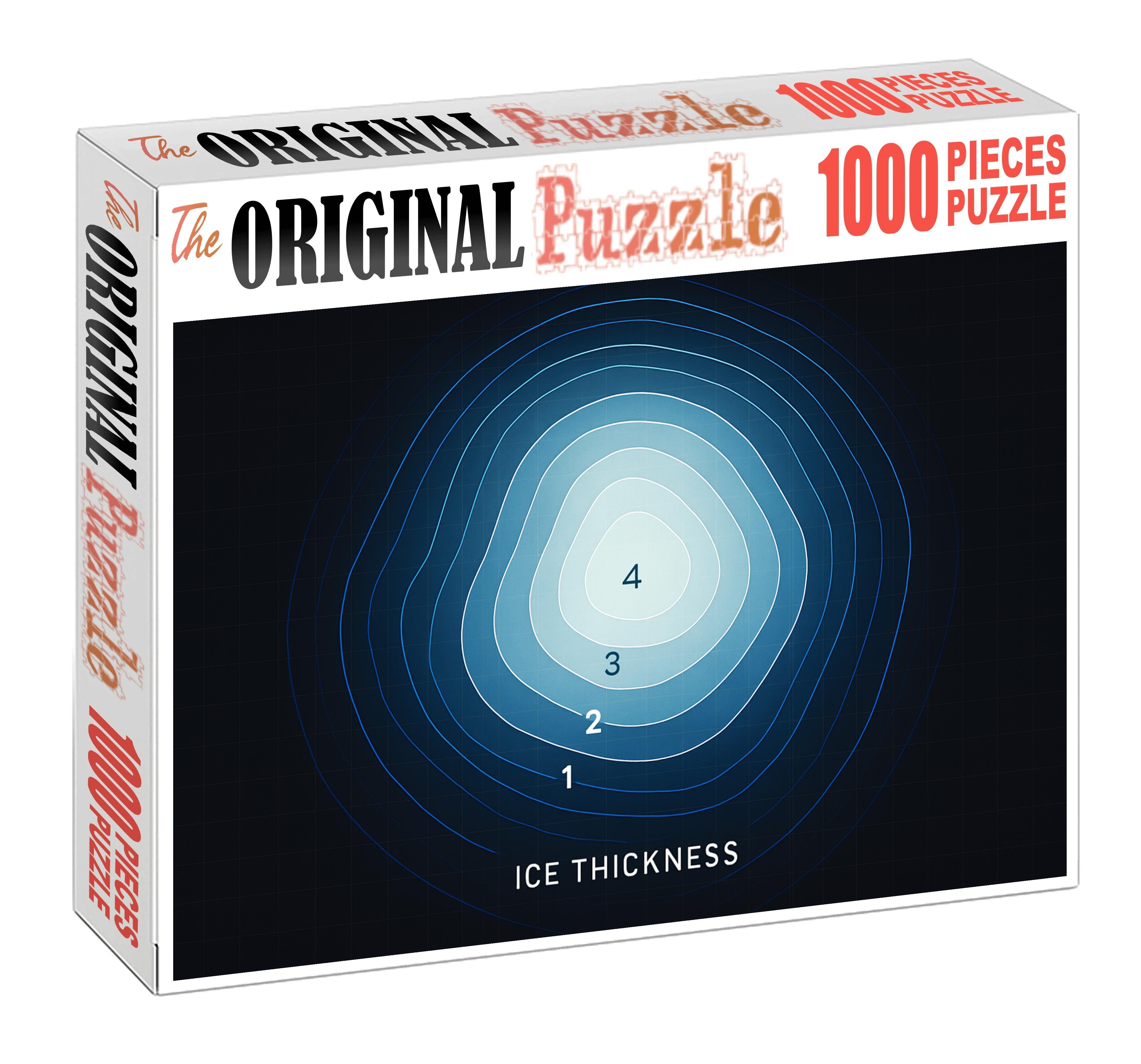 Polar Ice Coverage Contour Chart Large Format Puzzle