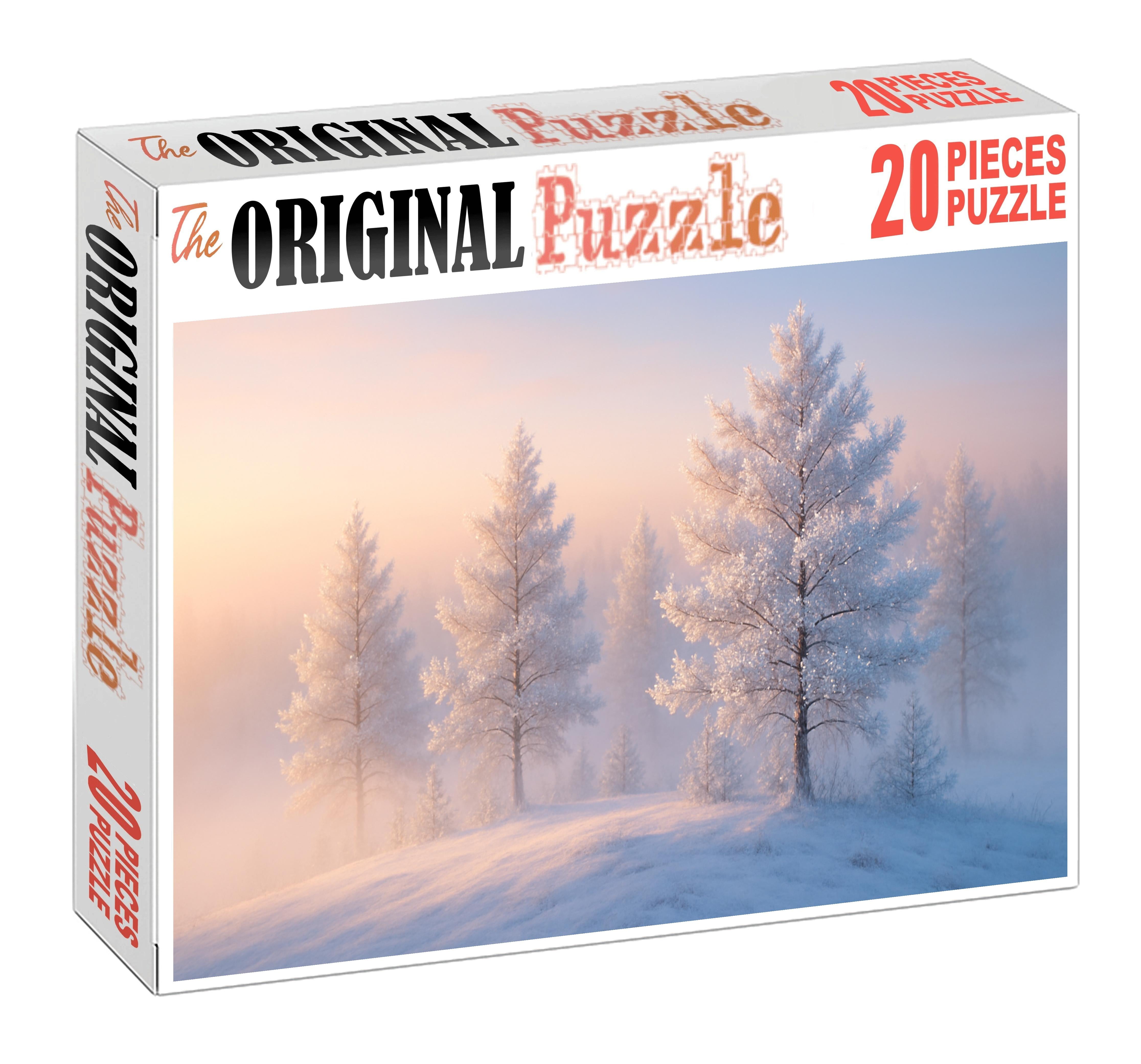 Frosted Winter Pine Knoll 100 Piece Puzzle