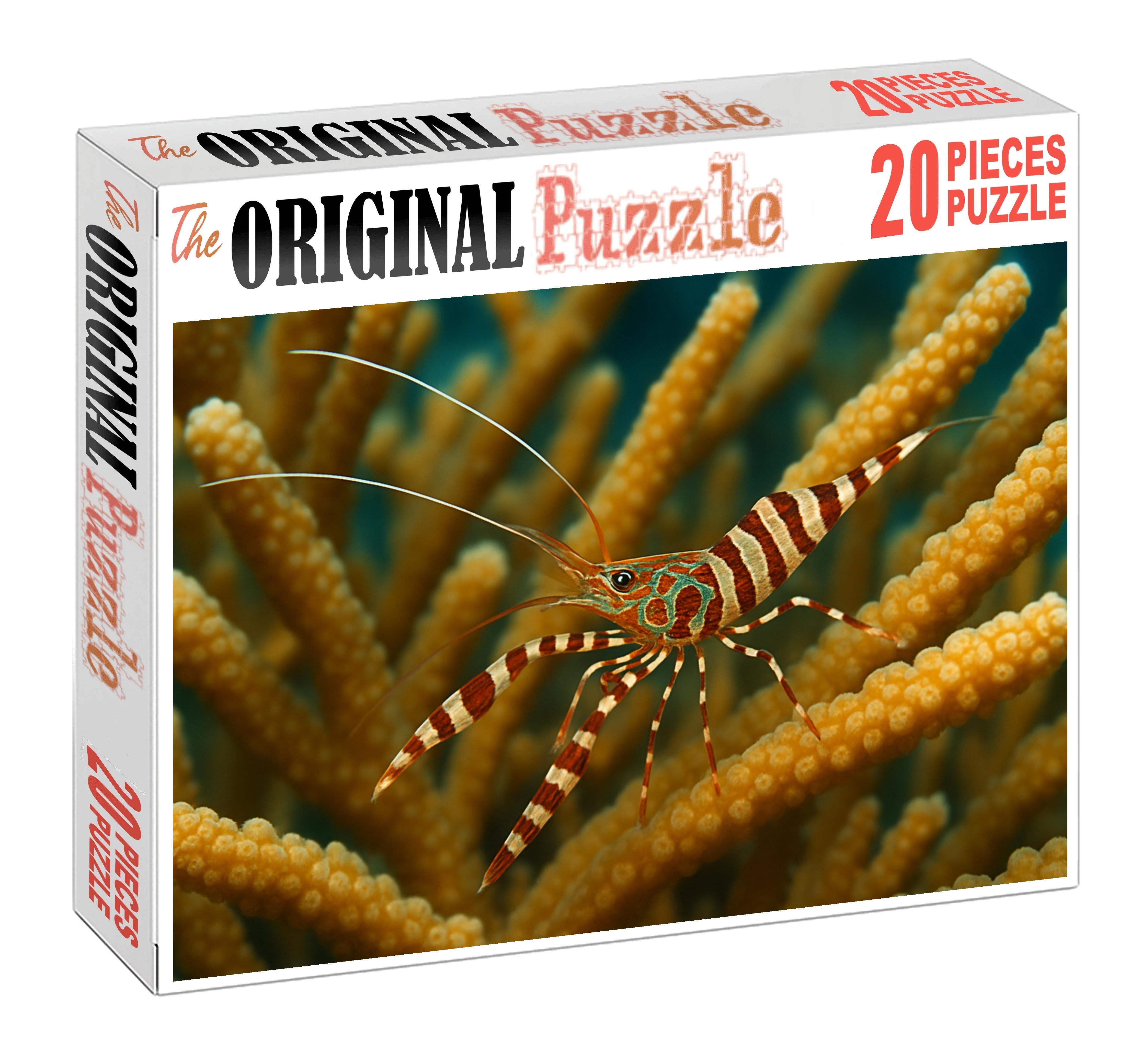 Dusky Coral Banded Shrimp 20 Piece Puzzle