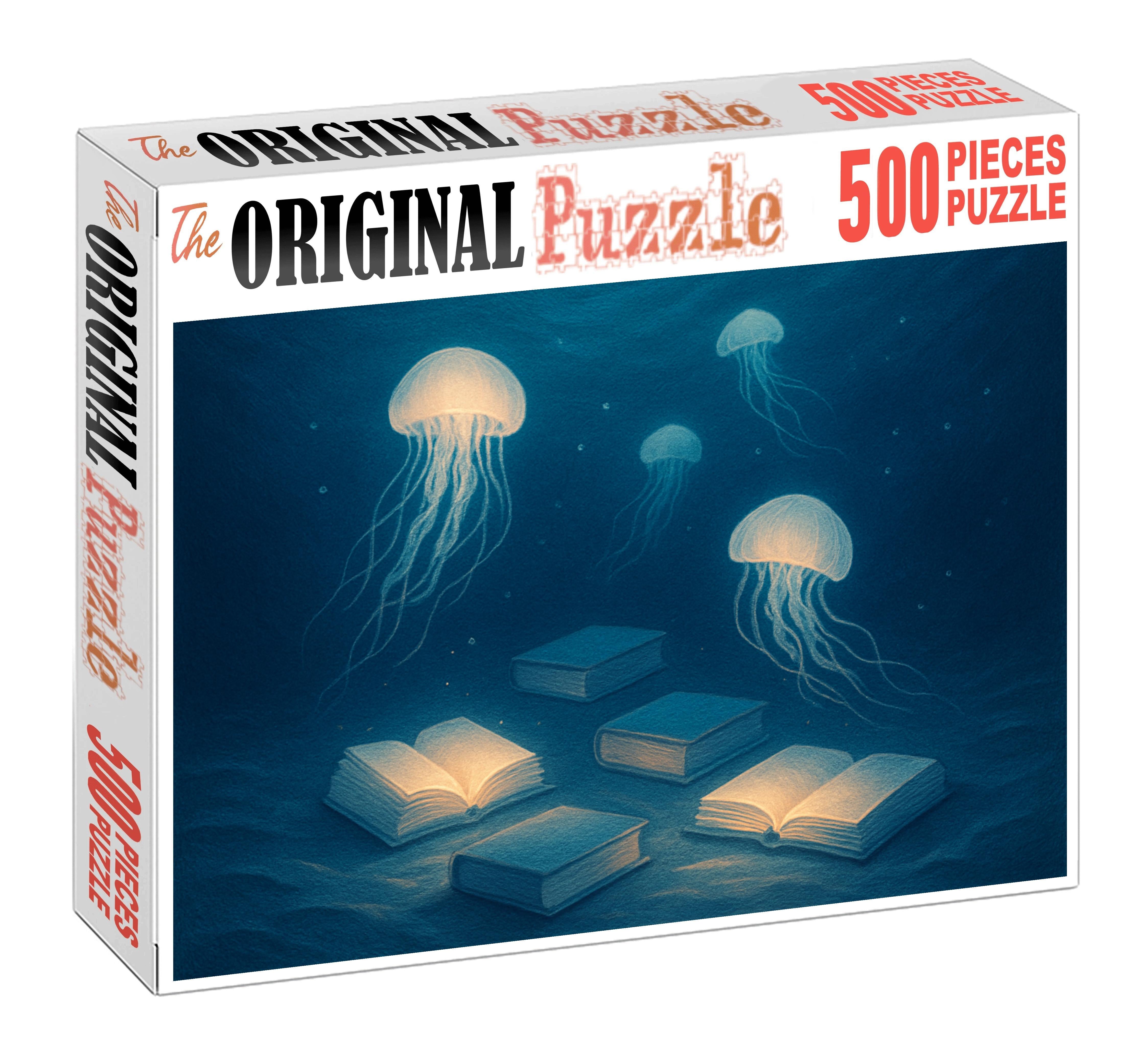 Jellyfish Library Of Night 500 Piece Puzzle
