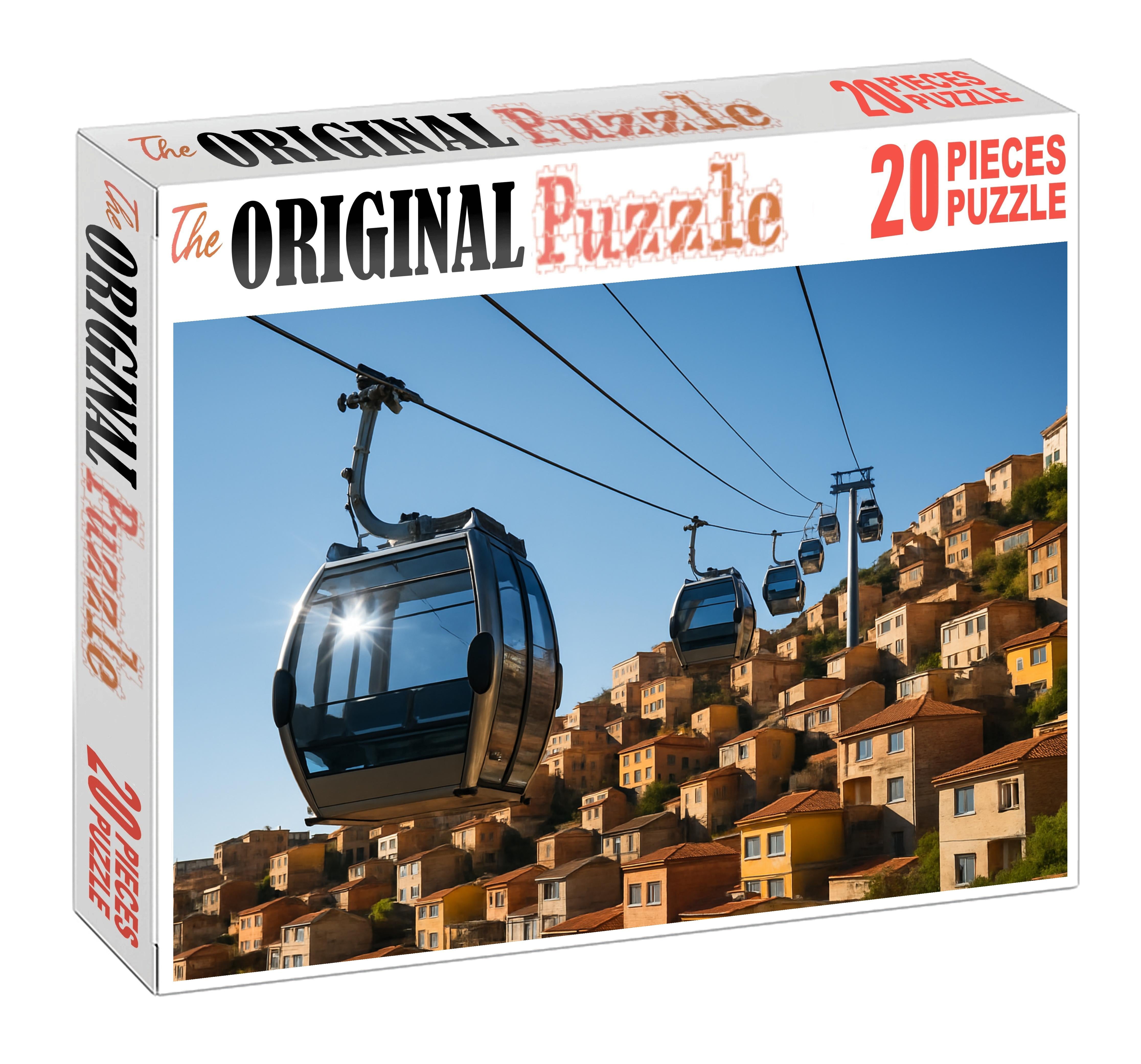 Kinetic-powered Urban Cable Car 500 Piece Puzzle