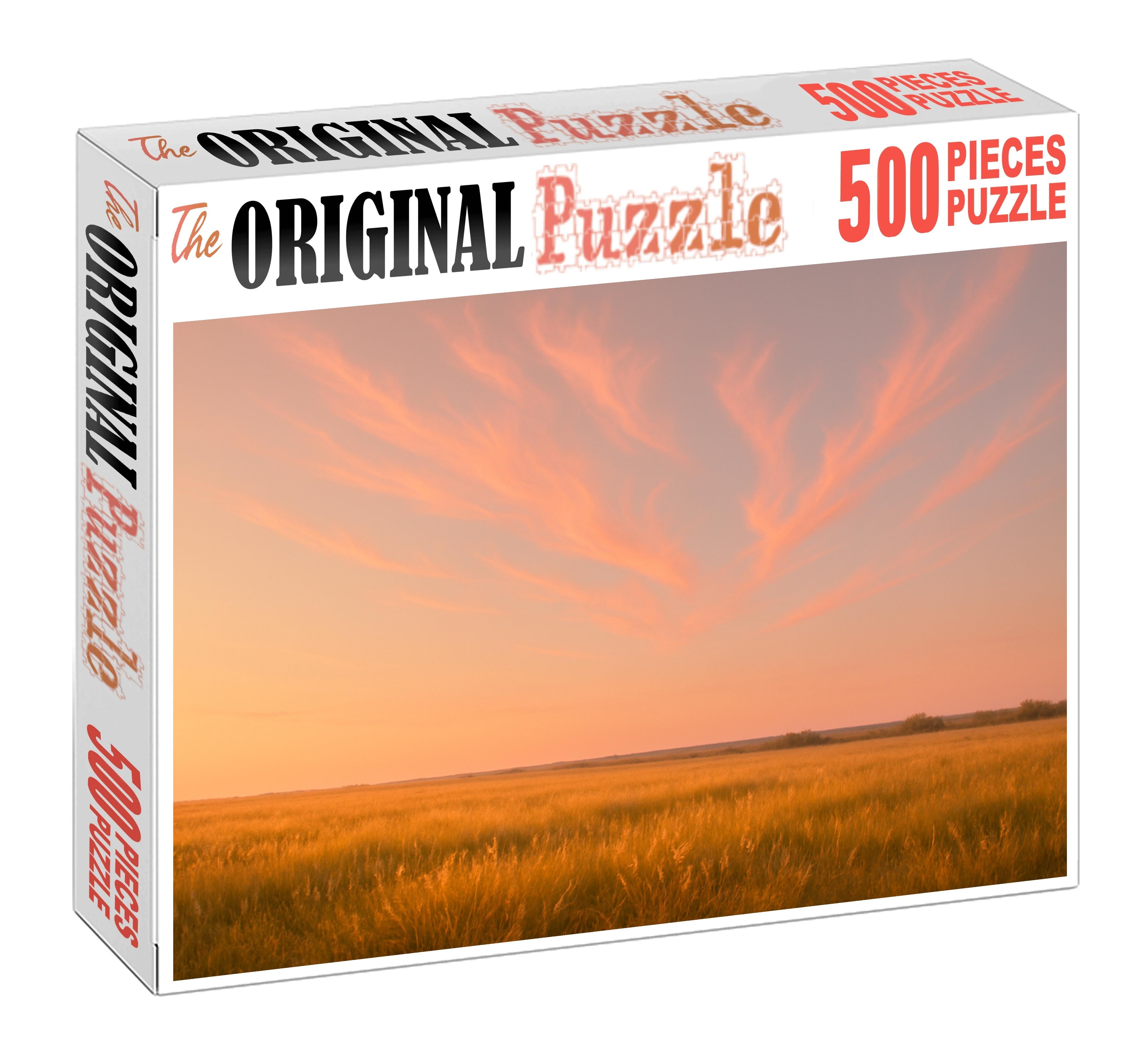 Peach Serenade Sky Puzzle For Adults