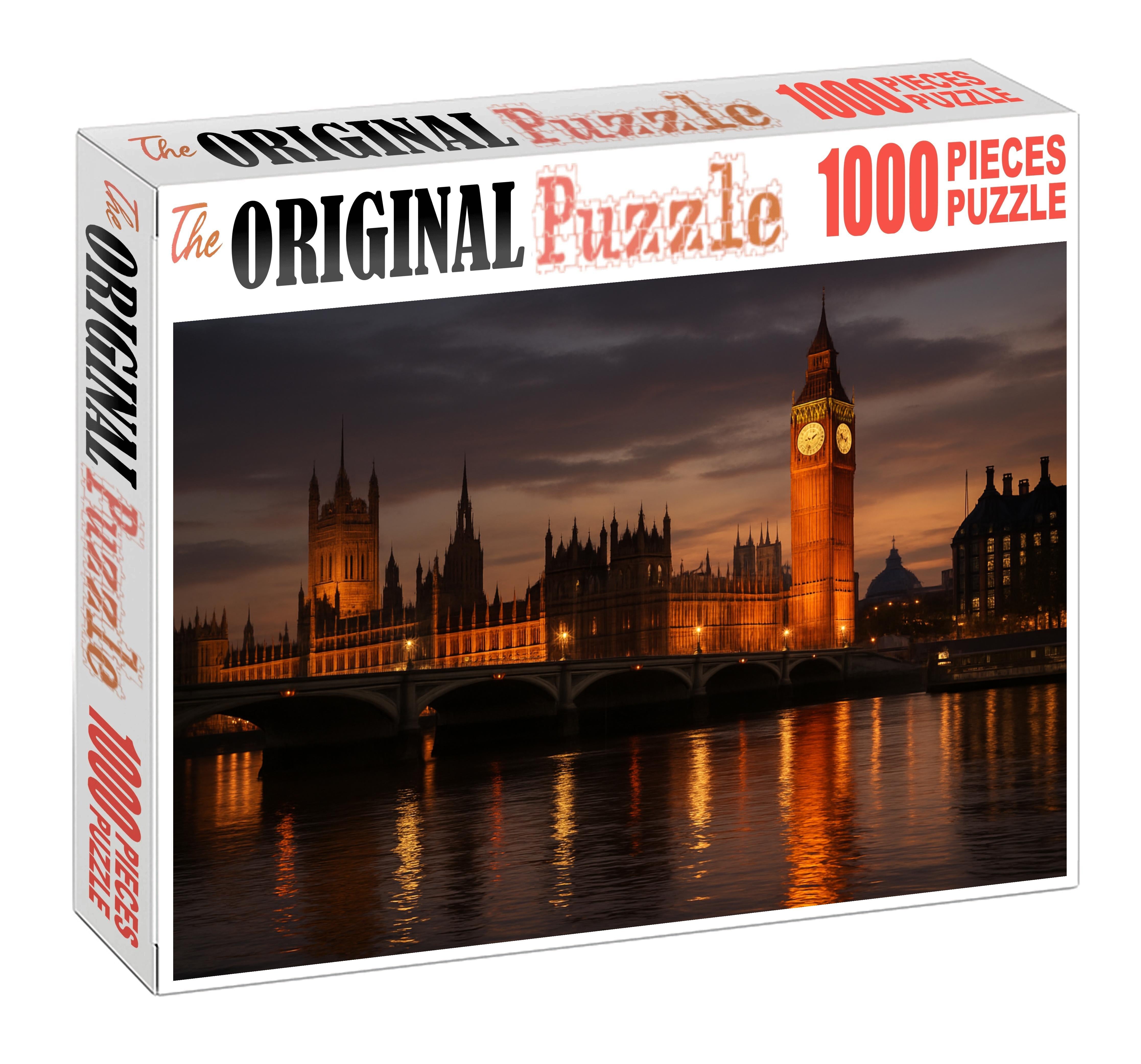 The Palace Of Westminster Located In London England Recognized By 8732 Worldwide As The Heart Of British Parliamentary Democracy 20 Piece Puzzle