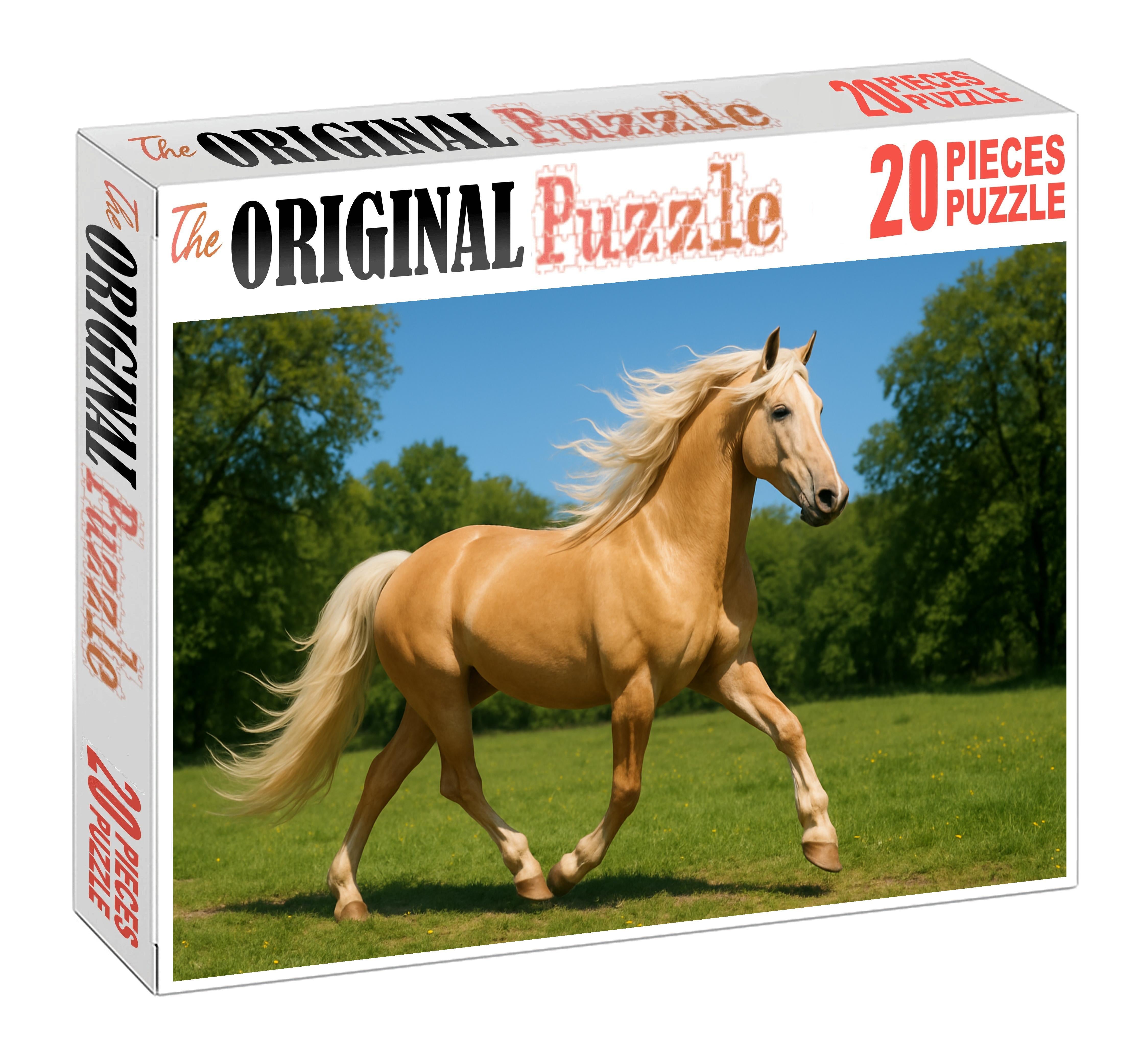 Silver Crest Gaiter Graceful Palomino With Smooth Trot 500 Piece Puzzle