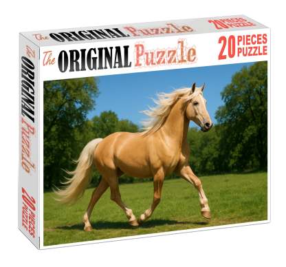 Silver Crest Gaiter Graceful Palomino With Smooth Trot 500 Piece Puzzle