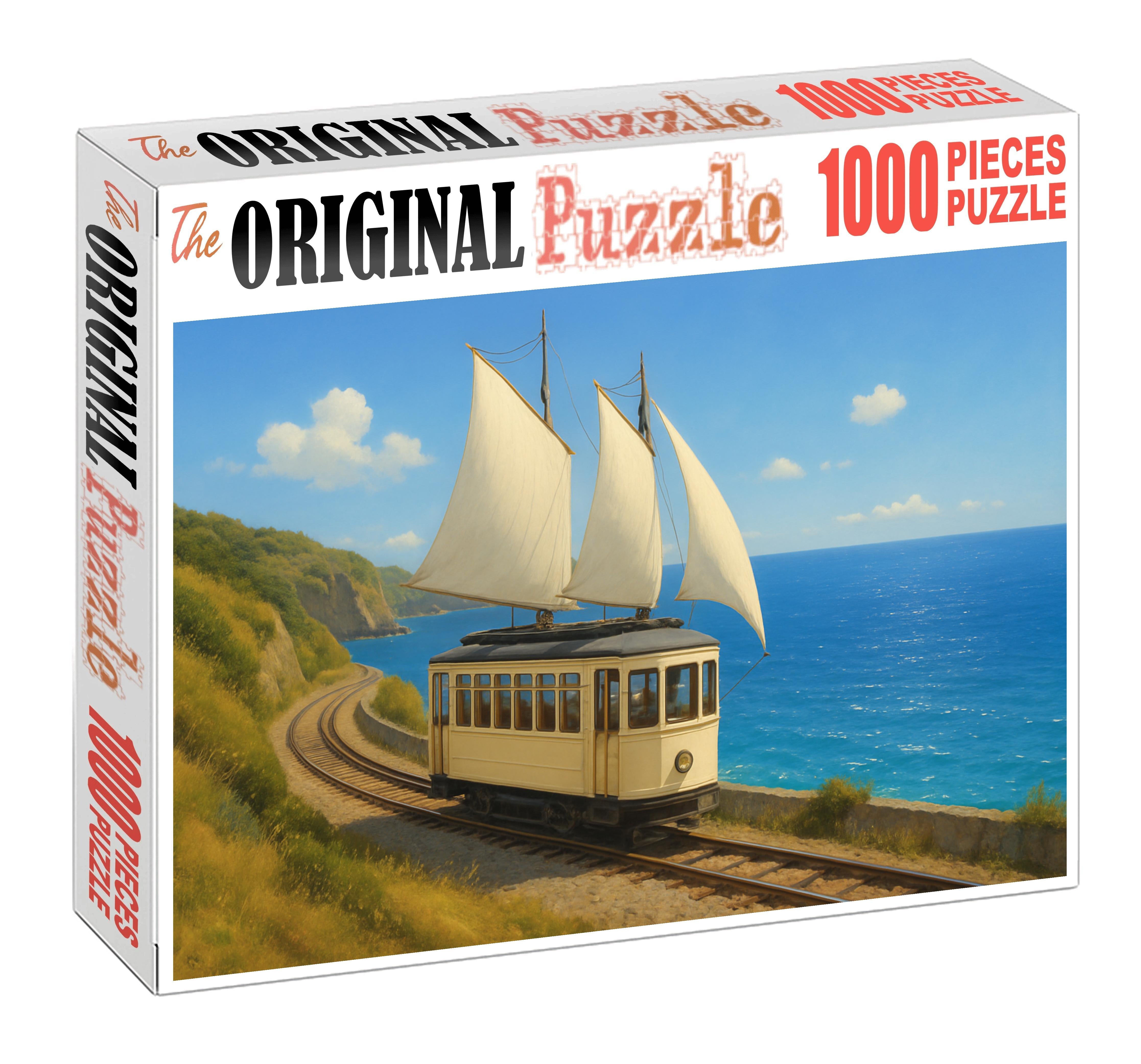Wind-powered Coastal Sailtram 50 Piece Puzzle