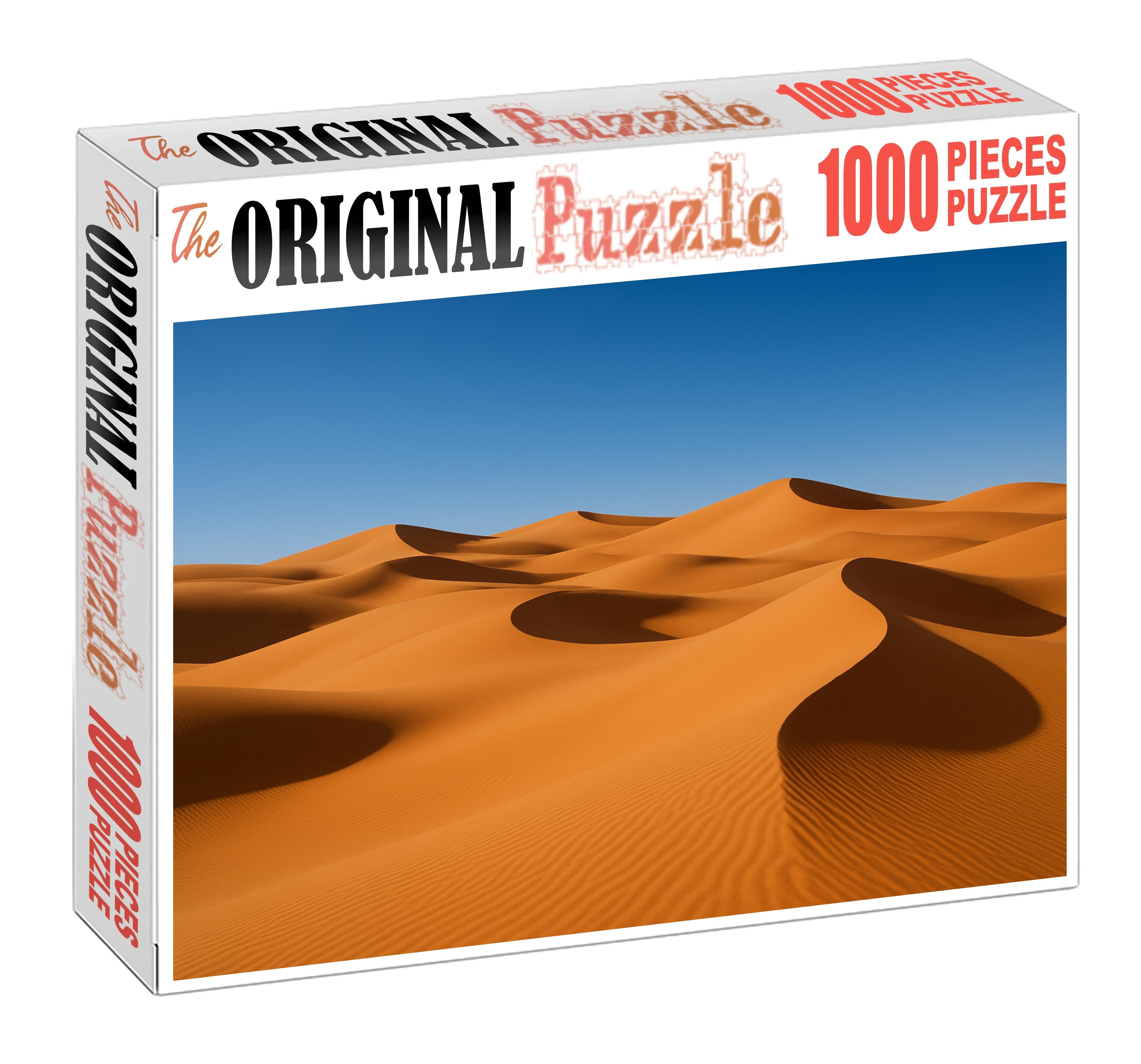 Amber Waves Plateau Rolling Sands Under A Crisp Blue Sky Premium Puzzle Pieces