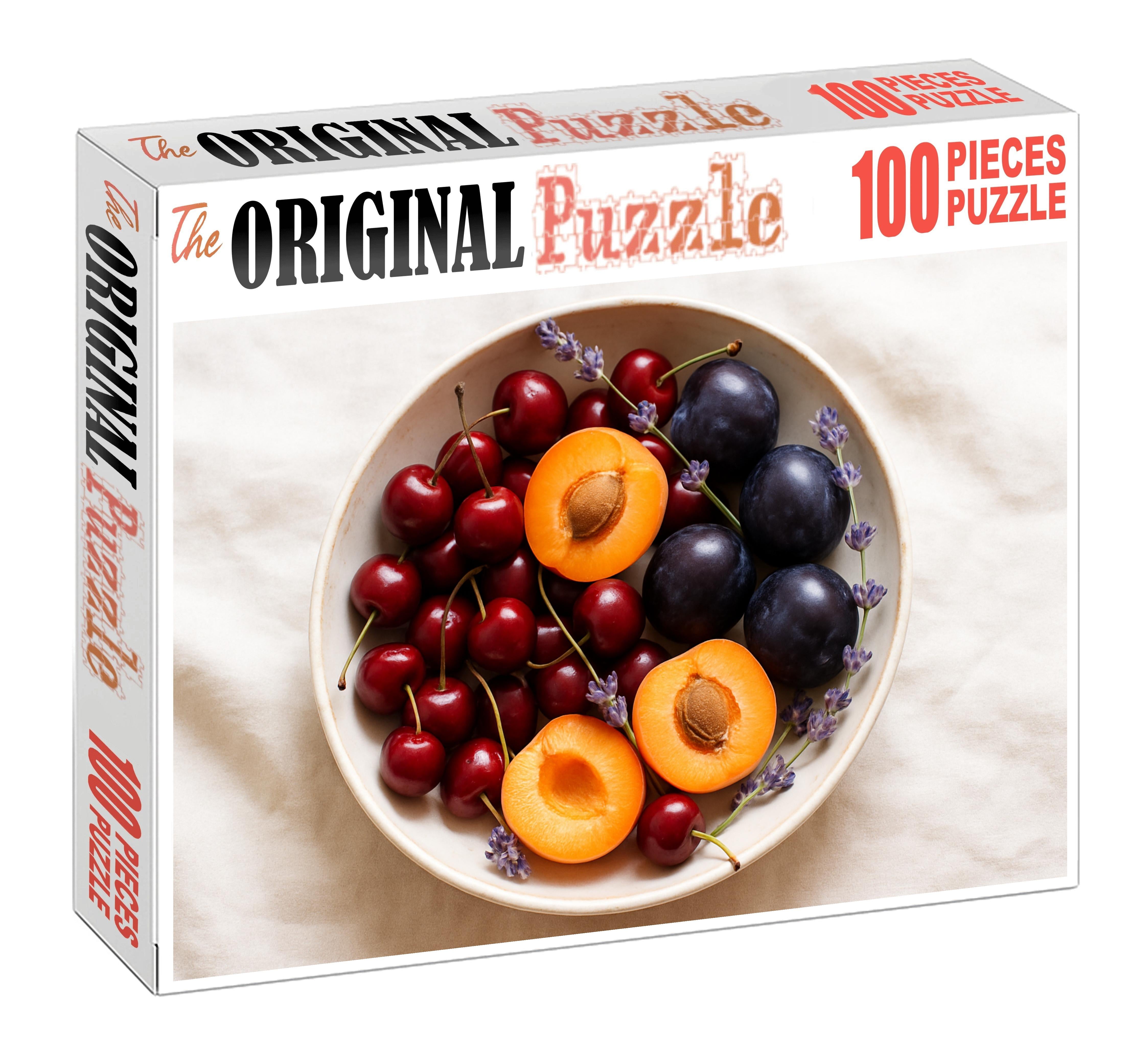 Berry And Stone Fruit Harmony Cherries Apricots And Black Plums 20 Piece Puzzle
