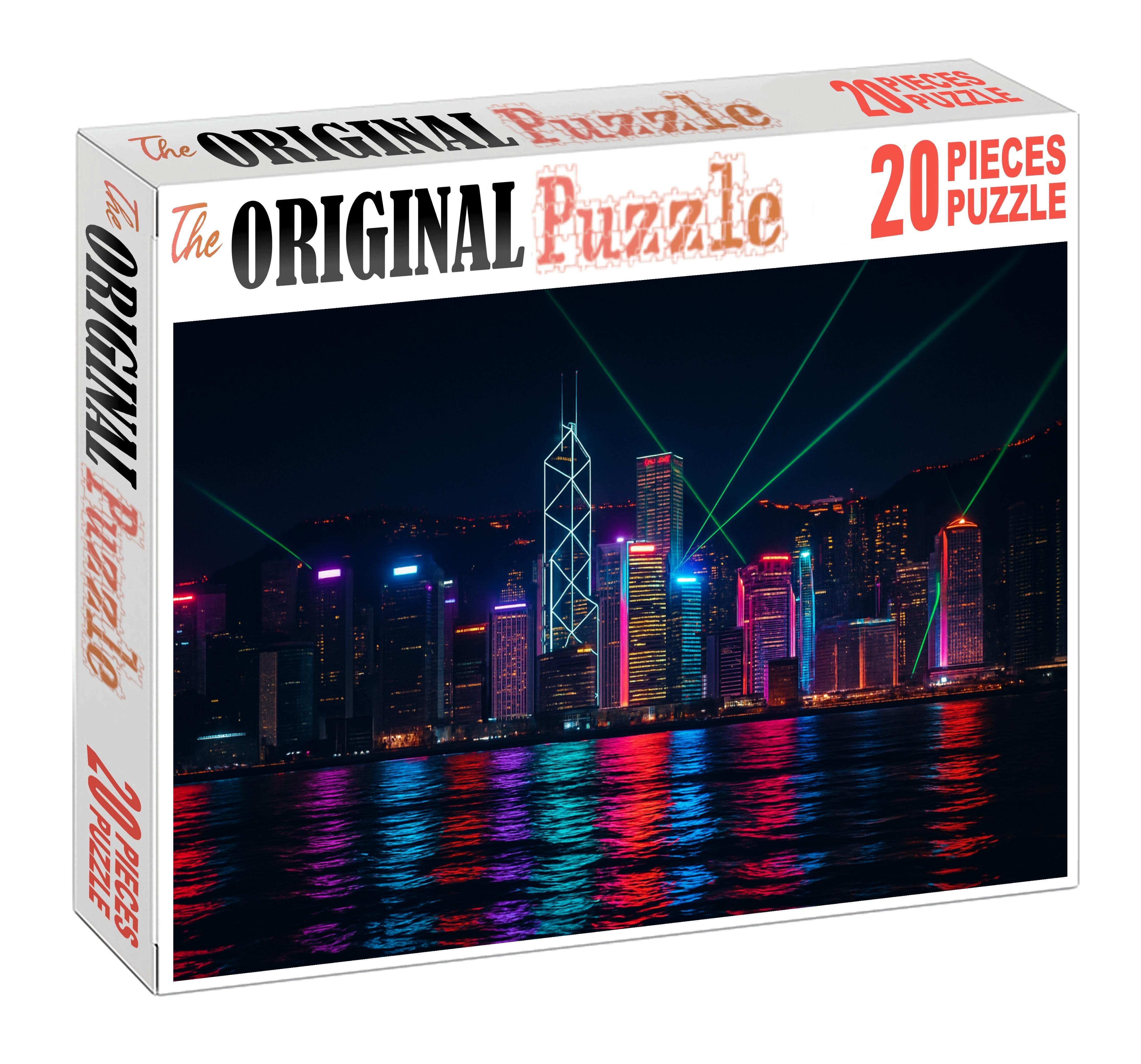 Hong Kong Victoria Harbour Skyline Globally Celebrated Ranked Among Top 5 Iconic Skylines 300 Piece Puzzle
