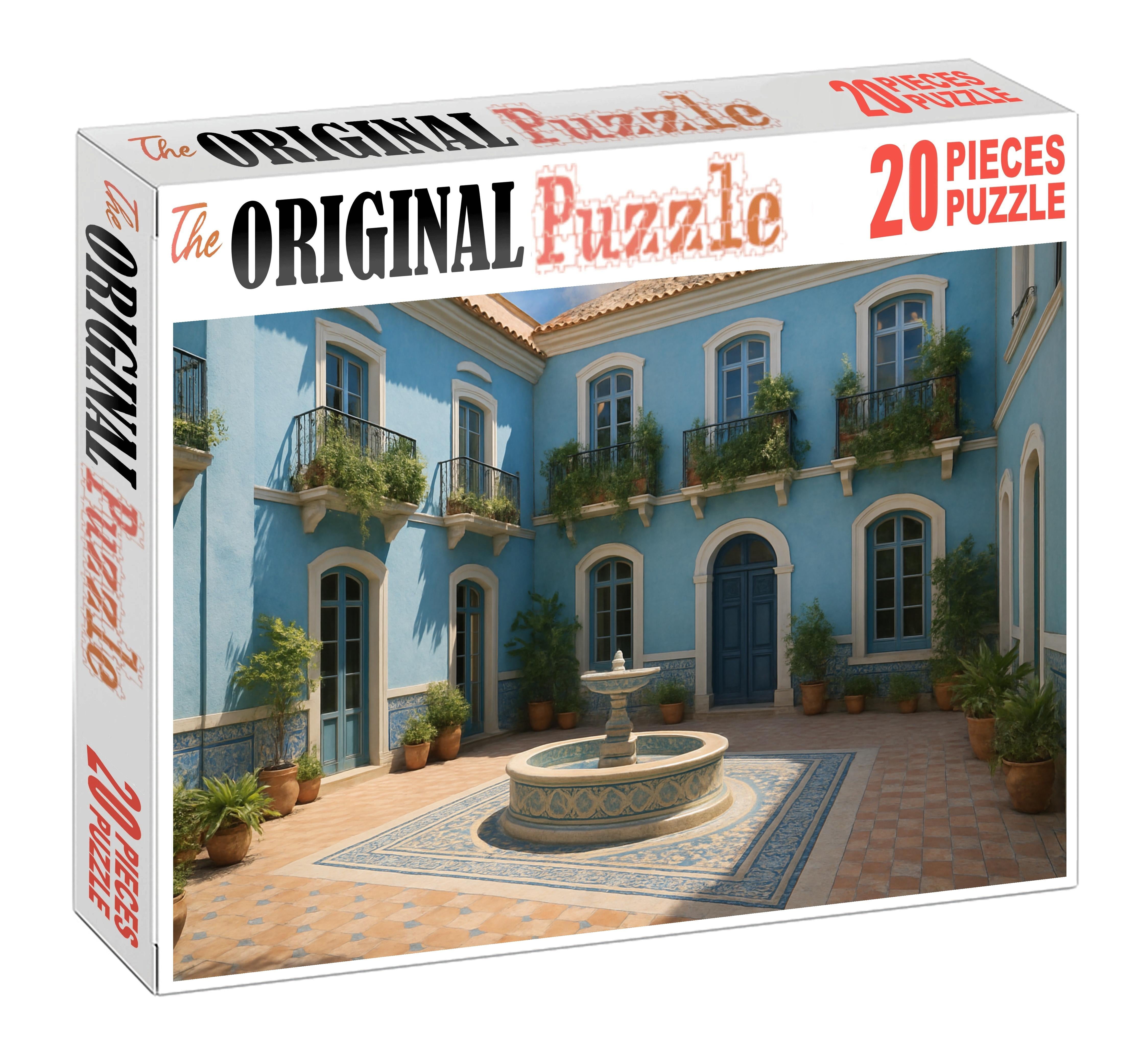 Azure Mosaic Court Mini Puzzle
