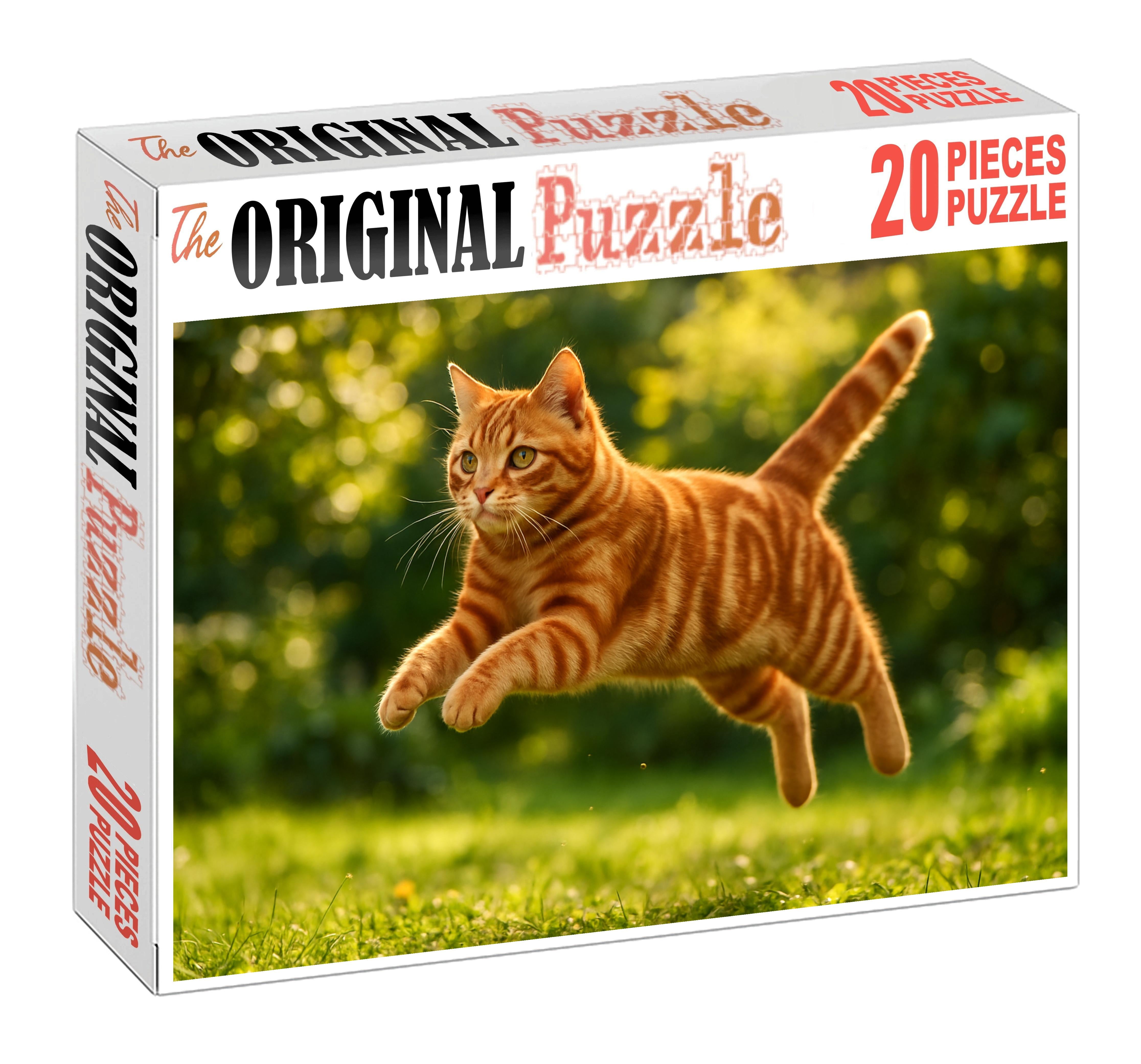 Copper Twister Spiraled Red Tabby With Spirited Charm Premium Puzzle Pieces