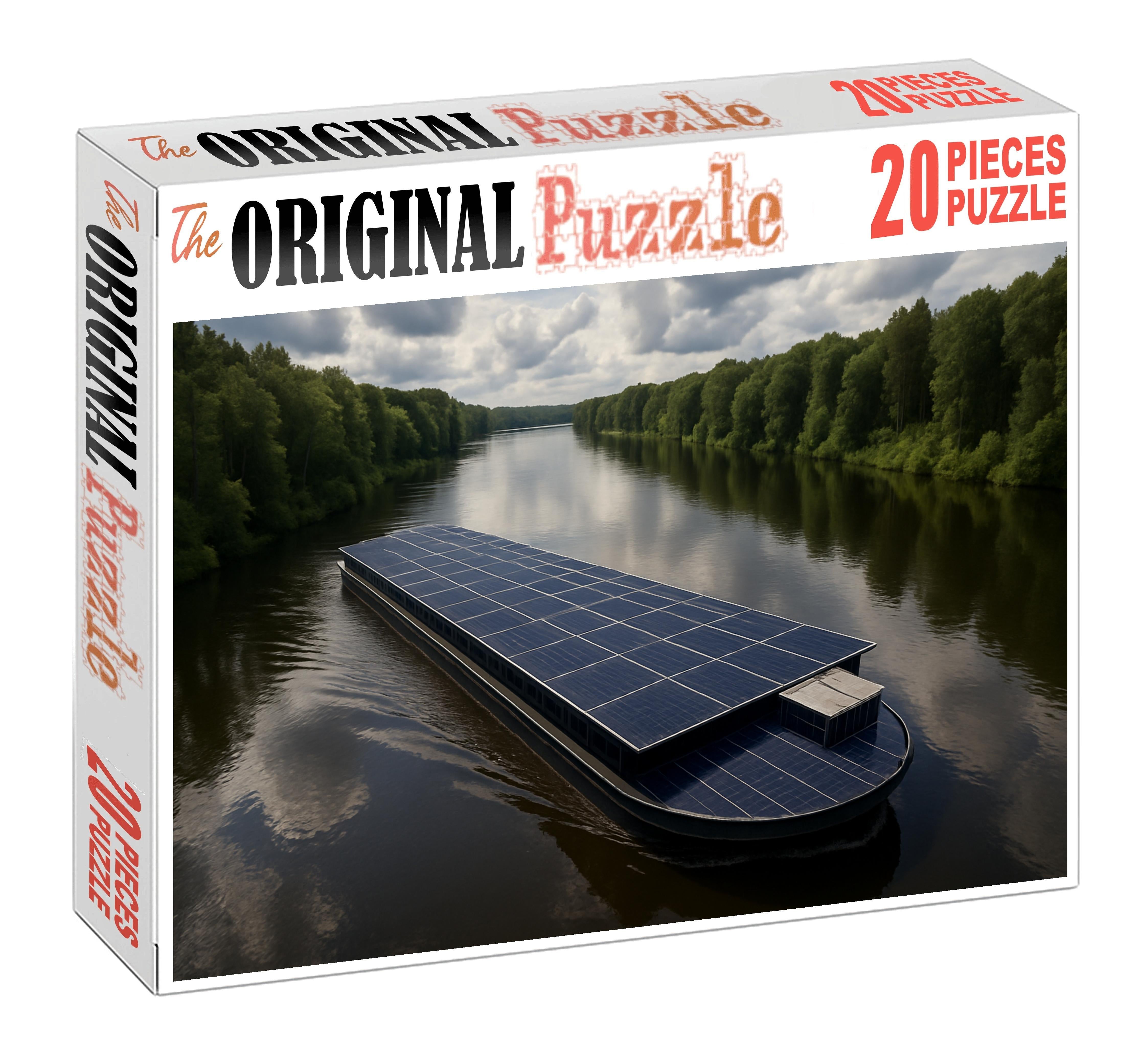 Solar-powered Cargo Barge 100 Piece Puzzle