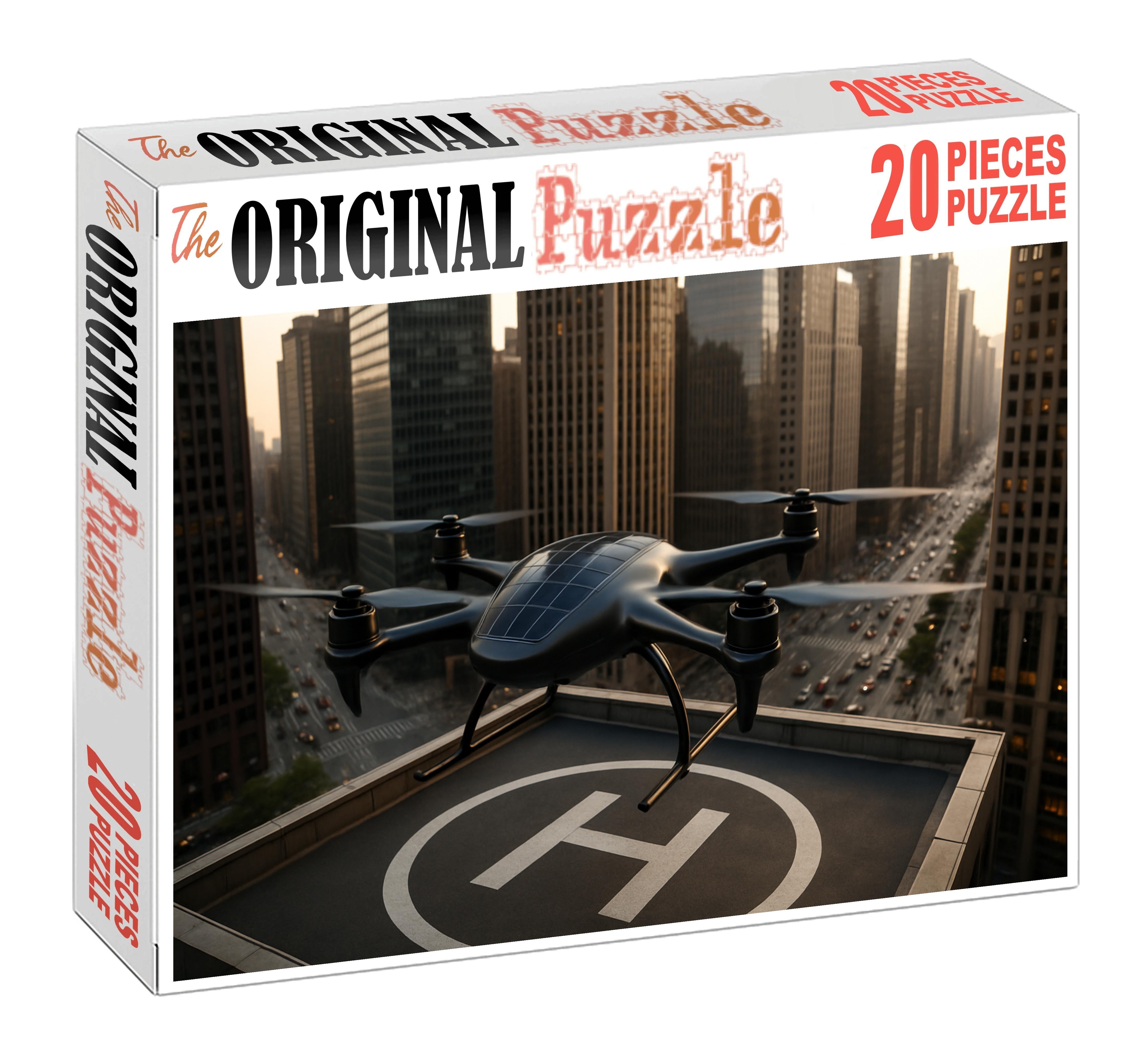 Solar-assisted Autonomous Delivery Drone Challenging Puzzles