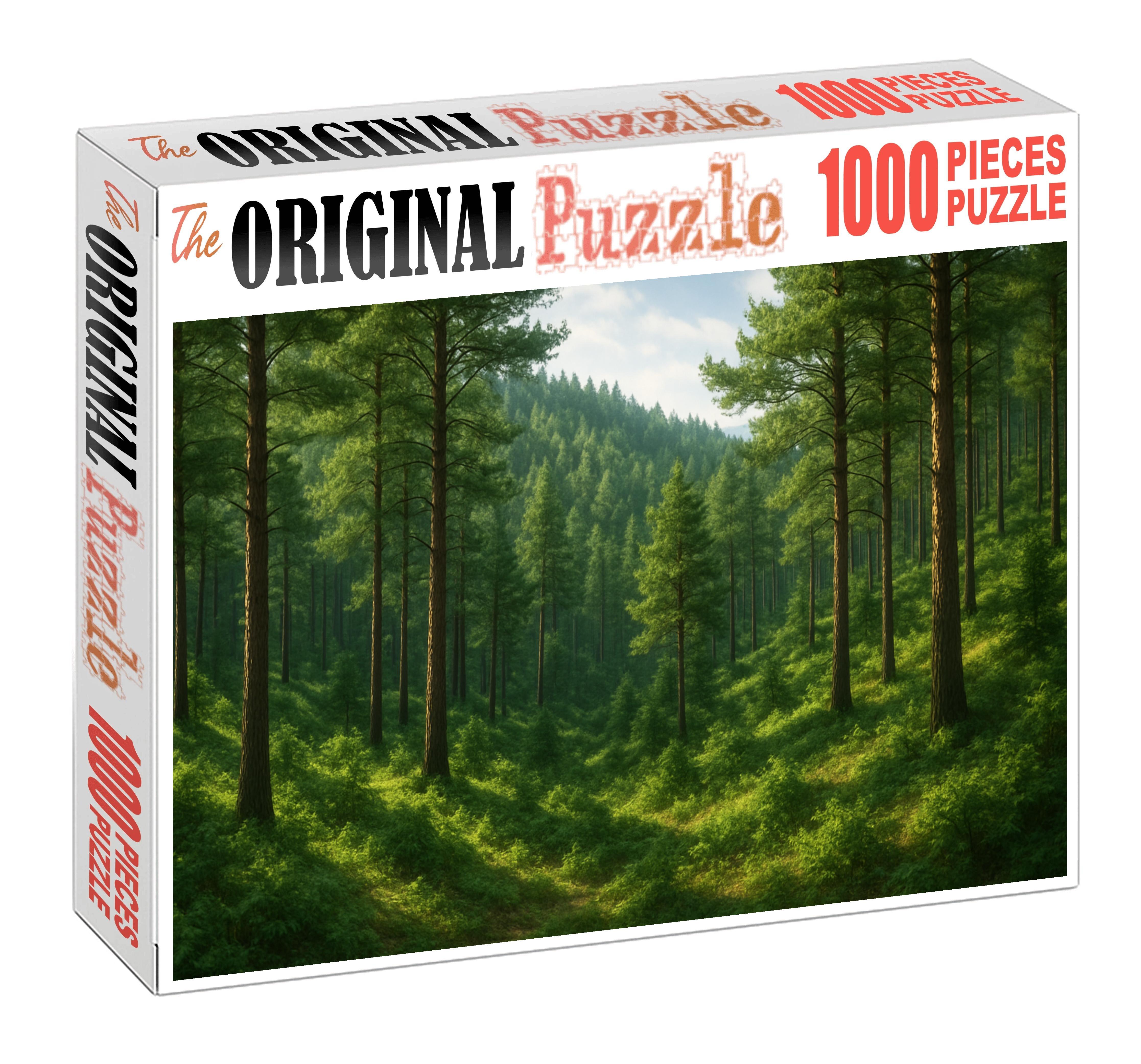 Verdant Foothills With Whispering Pines Mini Puzzle
