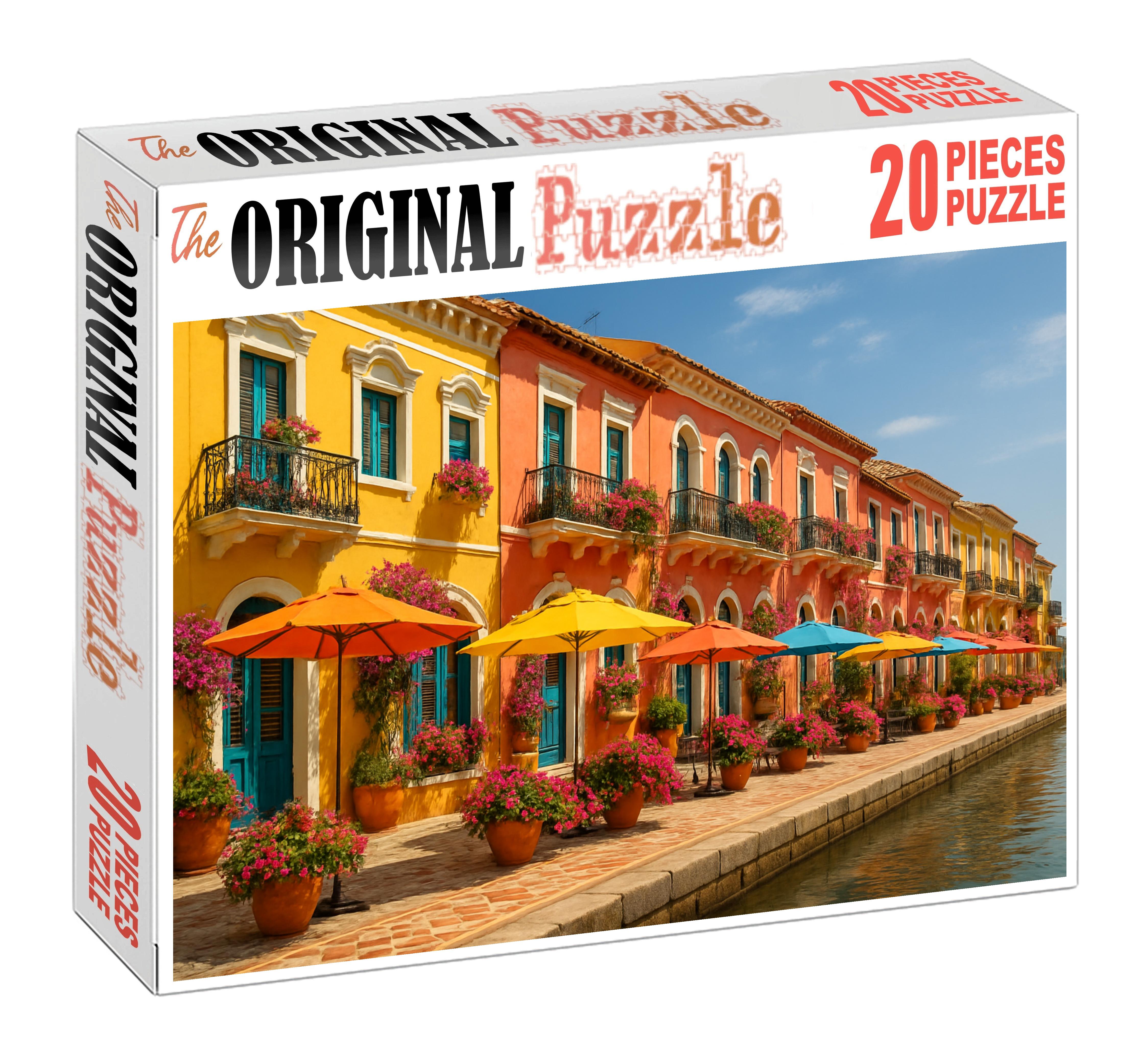 Saffron Harbor Promenade 200 Piece Puzzle