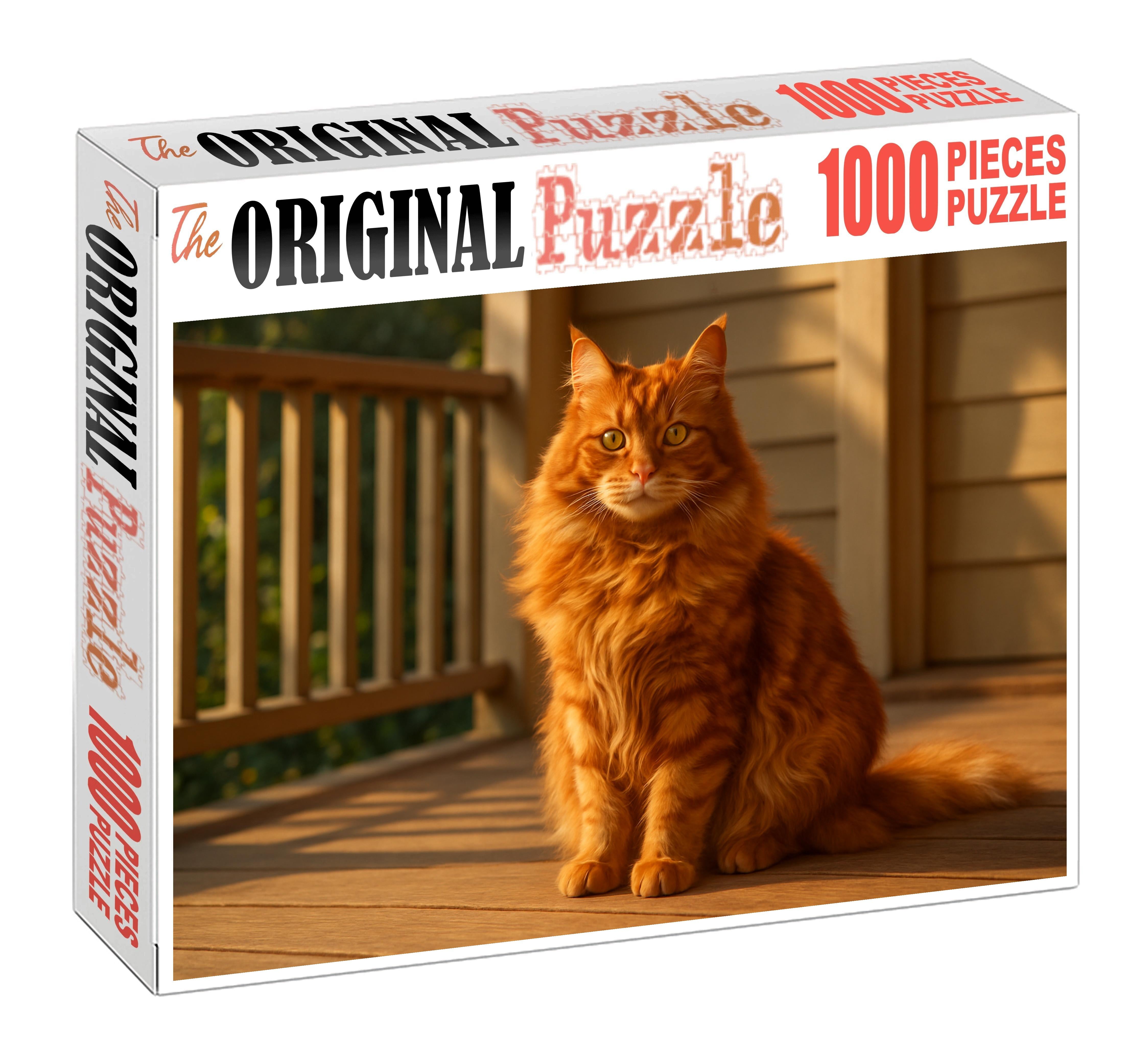Ginger Whirl Vibrant Red Longhair With Spirited And Loyal Nature Premium Puzzle Pieces