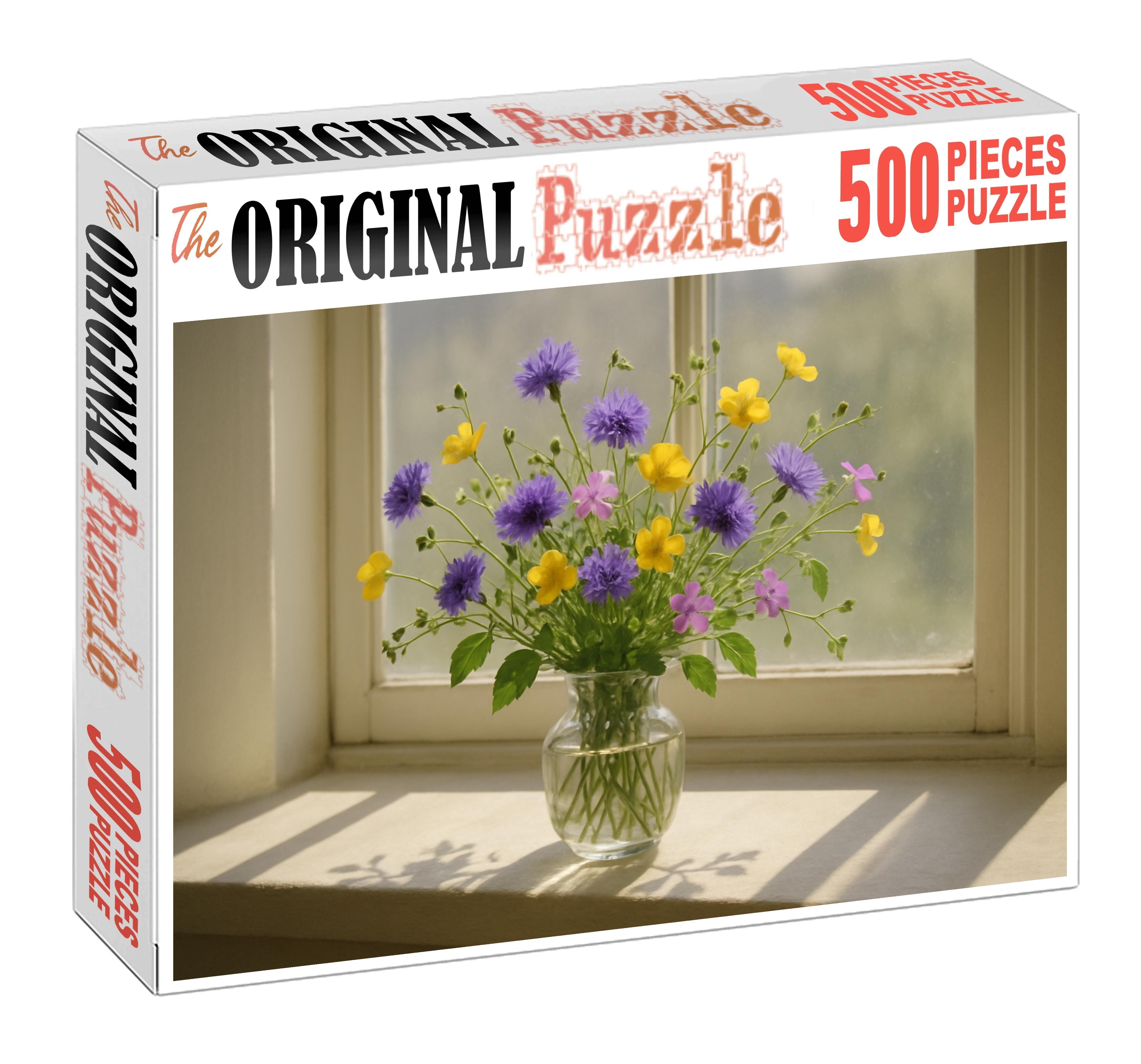 Springtime Meadow Vase Puzzle Collection