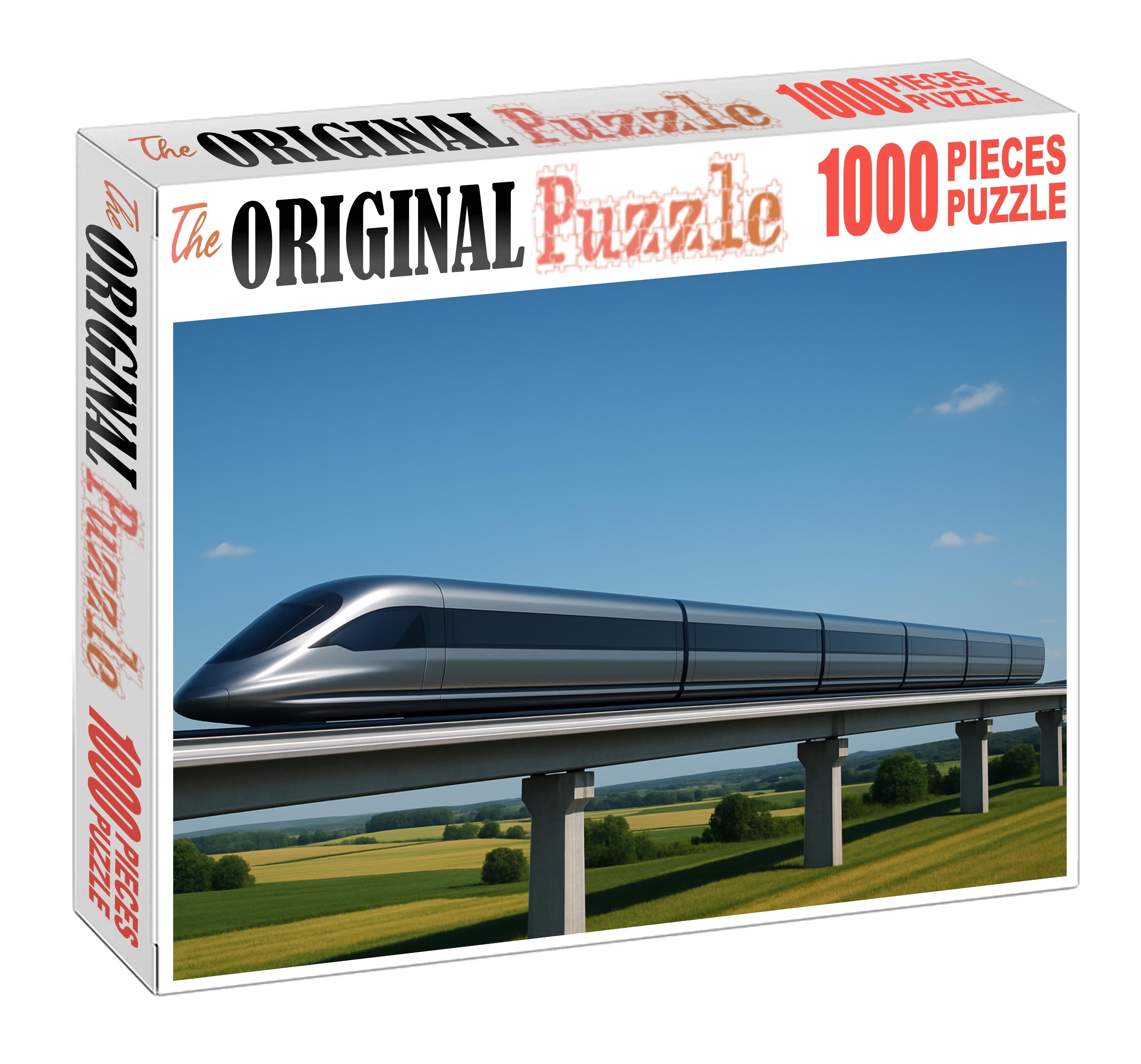 High-speed Magnetic Levitation Freight Train Puzzle Collection
