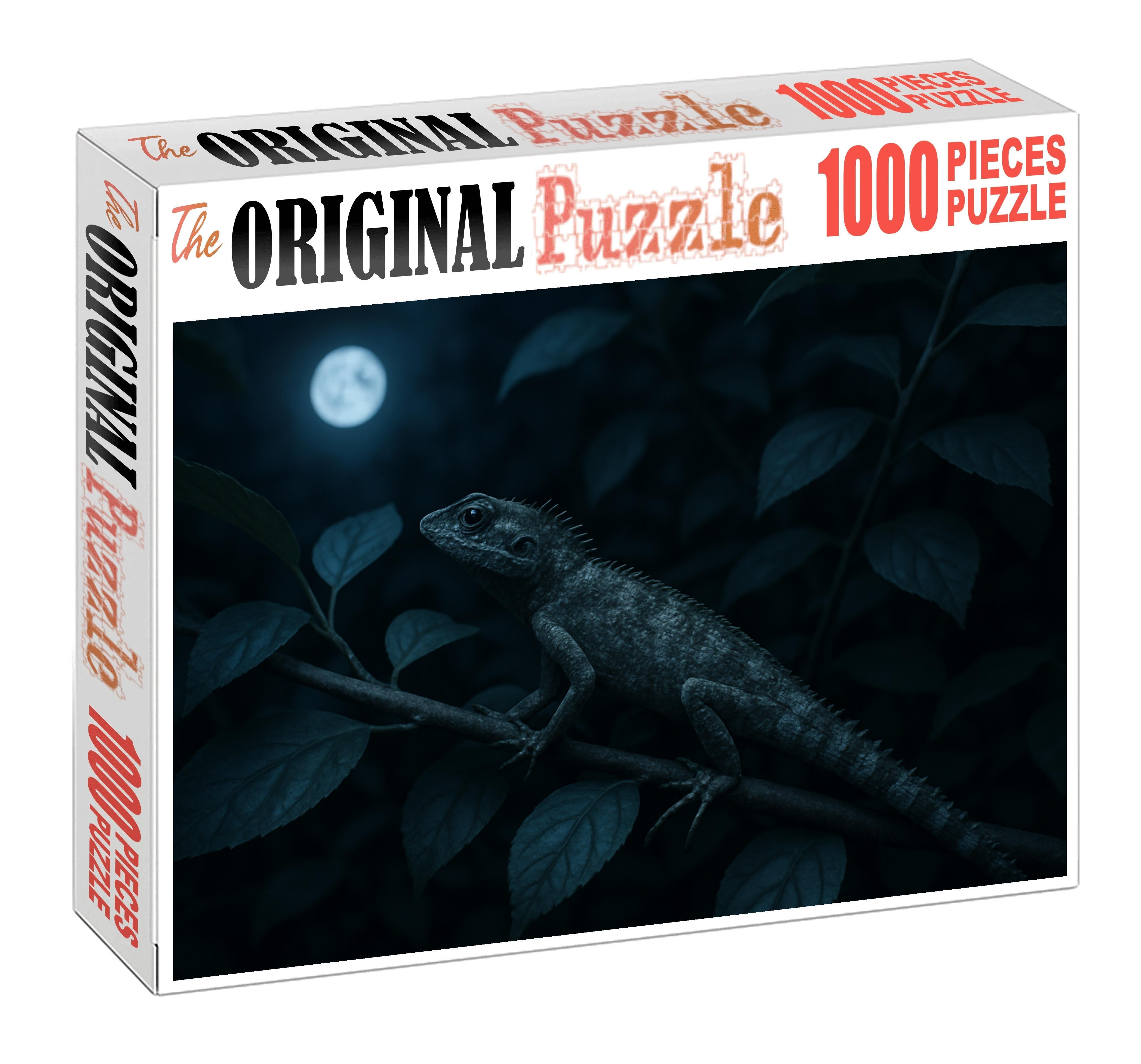 Silent Thorn Climber Night-active Reptile With Spiny Tail And Camouflage 200 Piece Puzzle