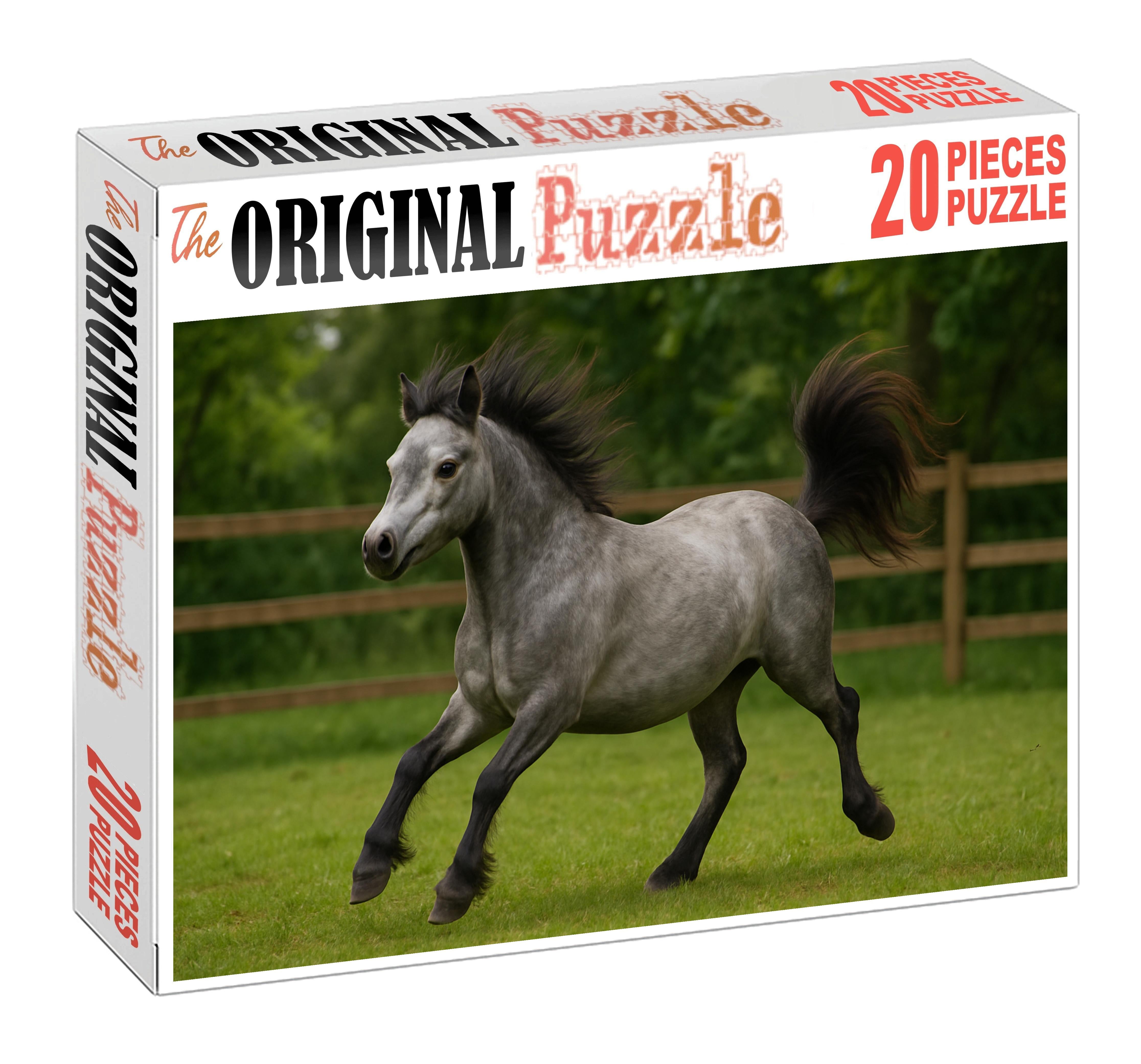 Silver Frost Pony Petite Gray Pony With Lively Expression And Quick Movements Easy Puzzles