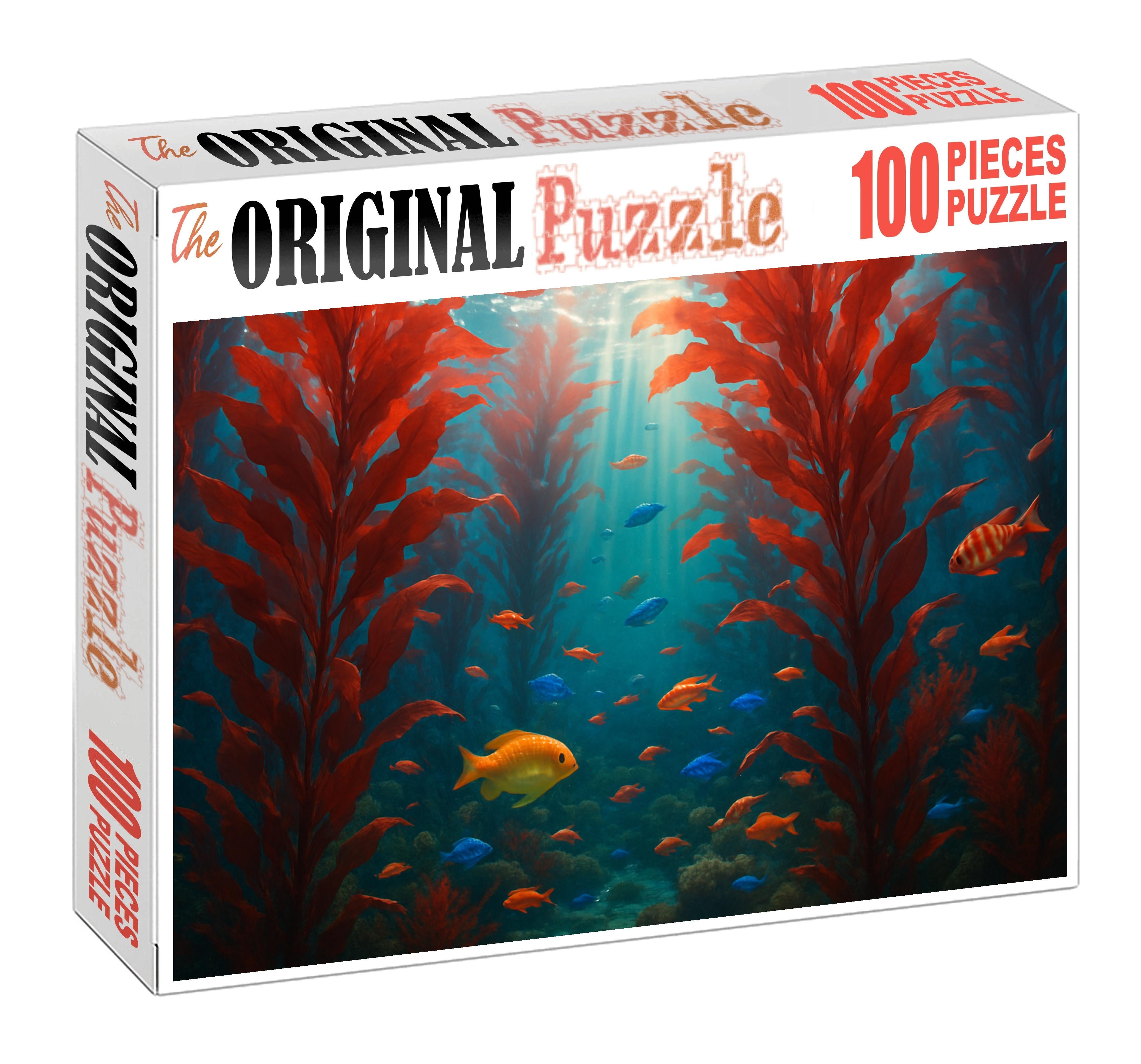Crimson Kelp Canopy Custom Jigsaw Puzzle