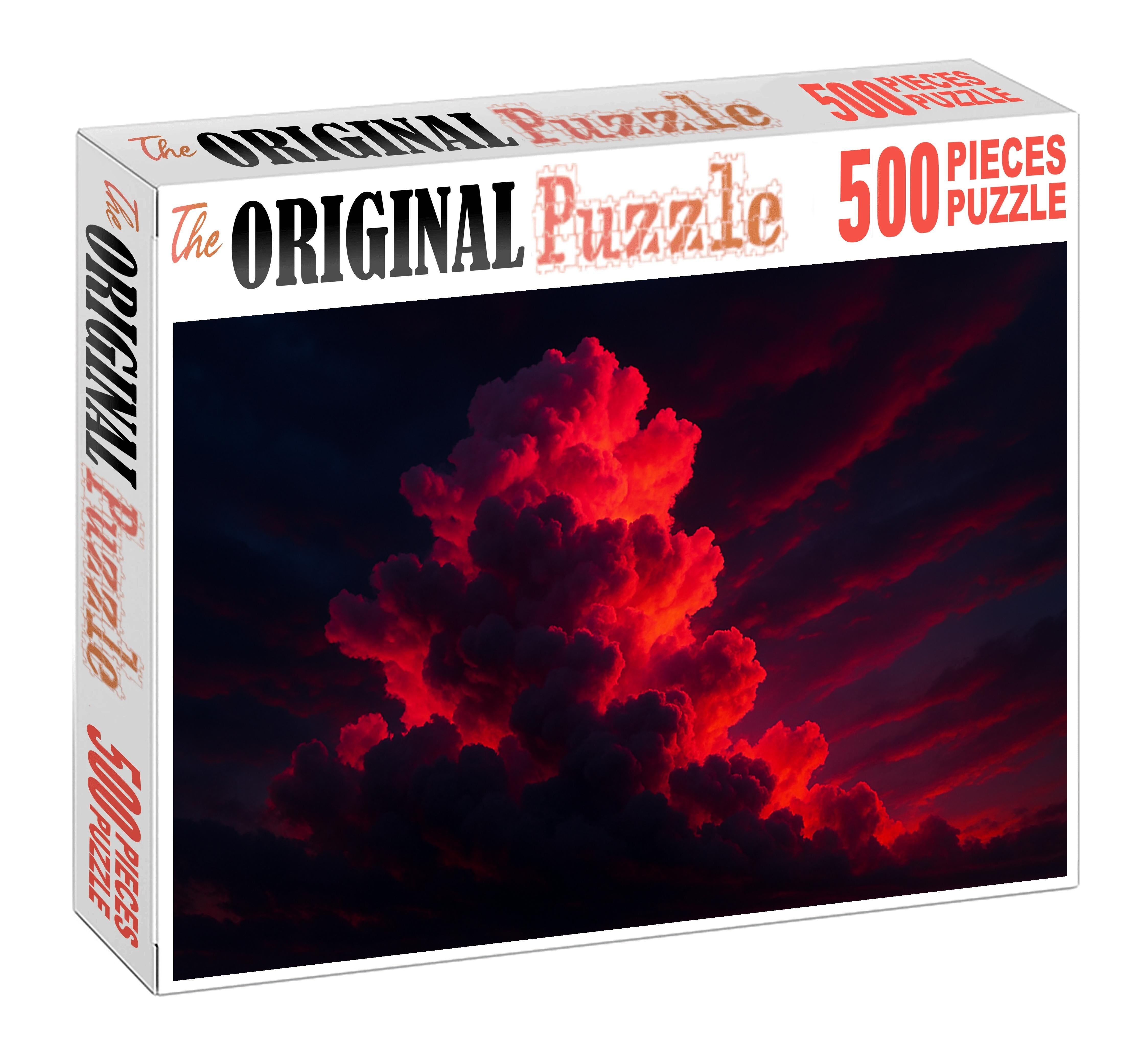 Fiery Magenta Burst Mini Puzzle