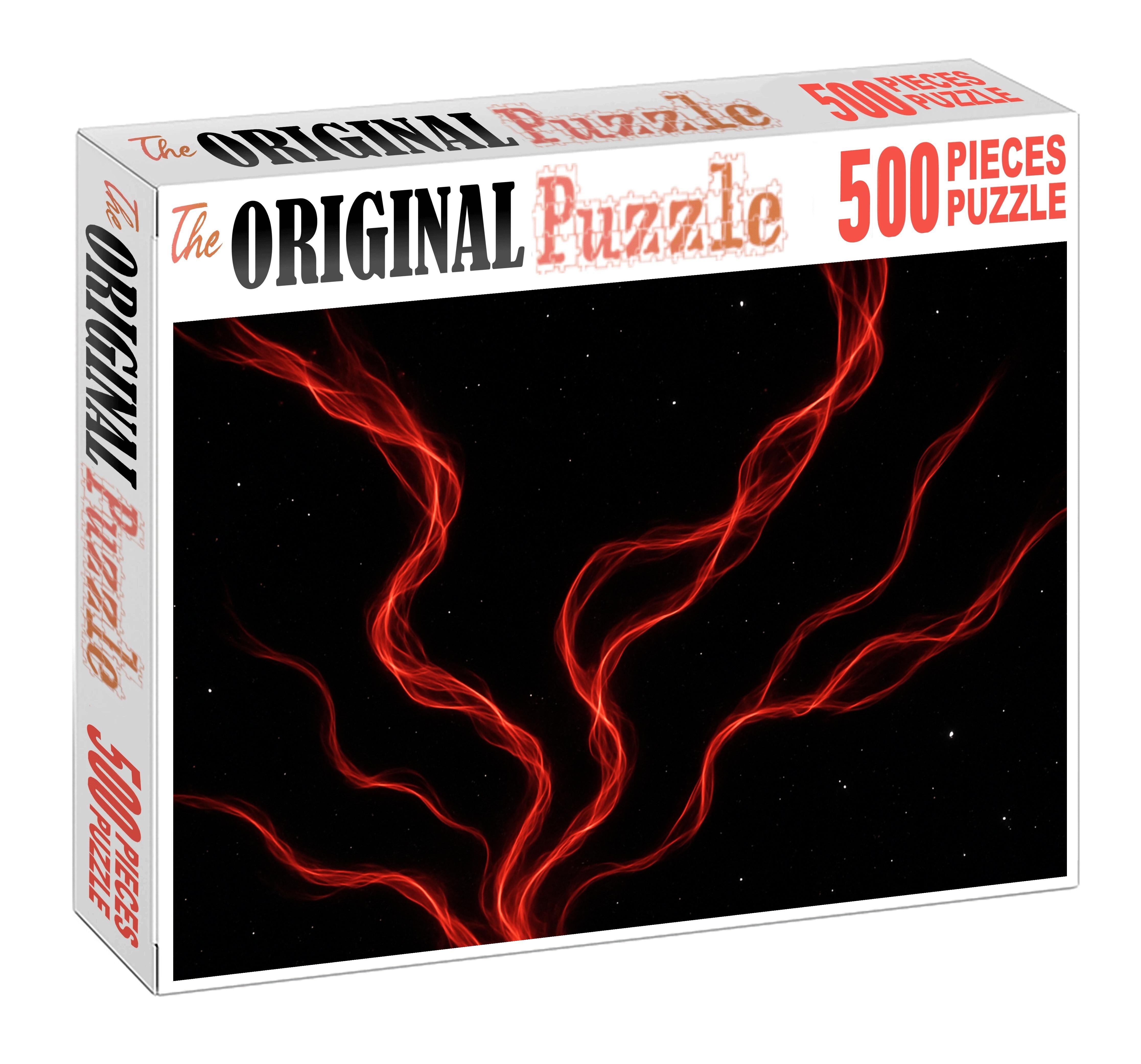 Crimson Superheated Gas Filaments 100 Piece Puzzle