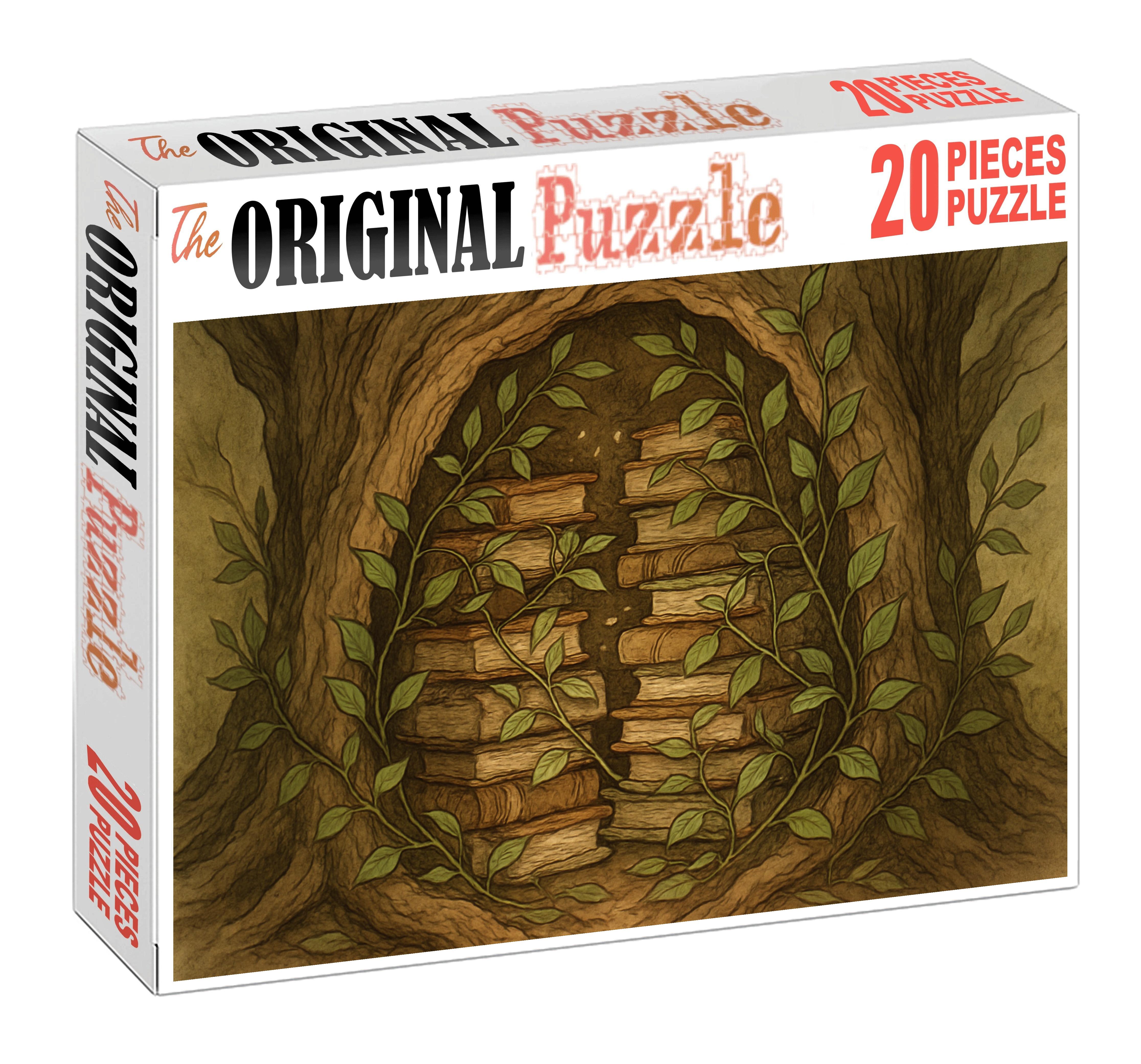 The Library Of Whispering Leaves Custom Jigsaw Puzzle