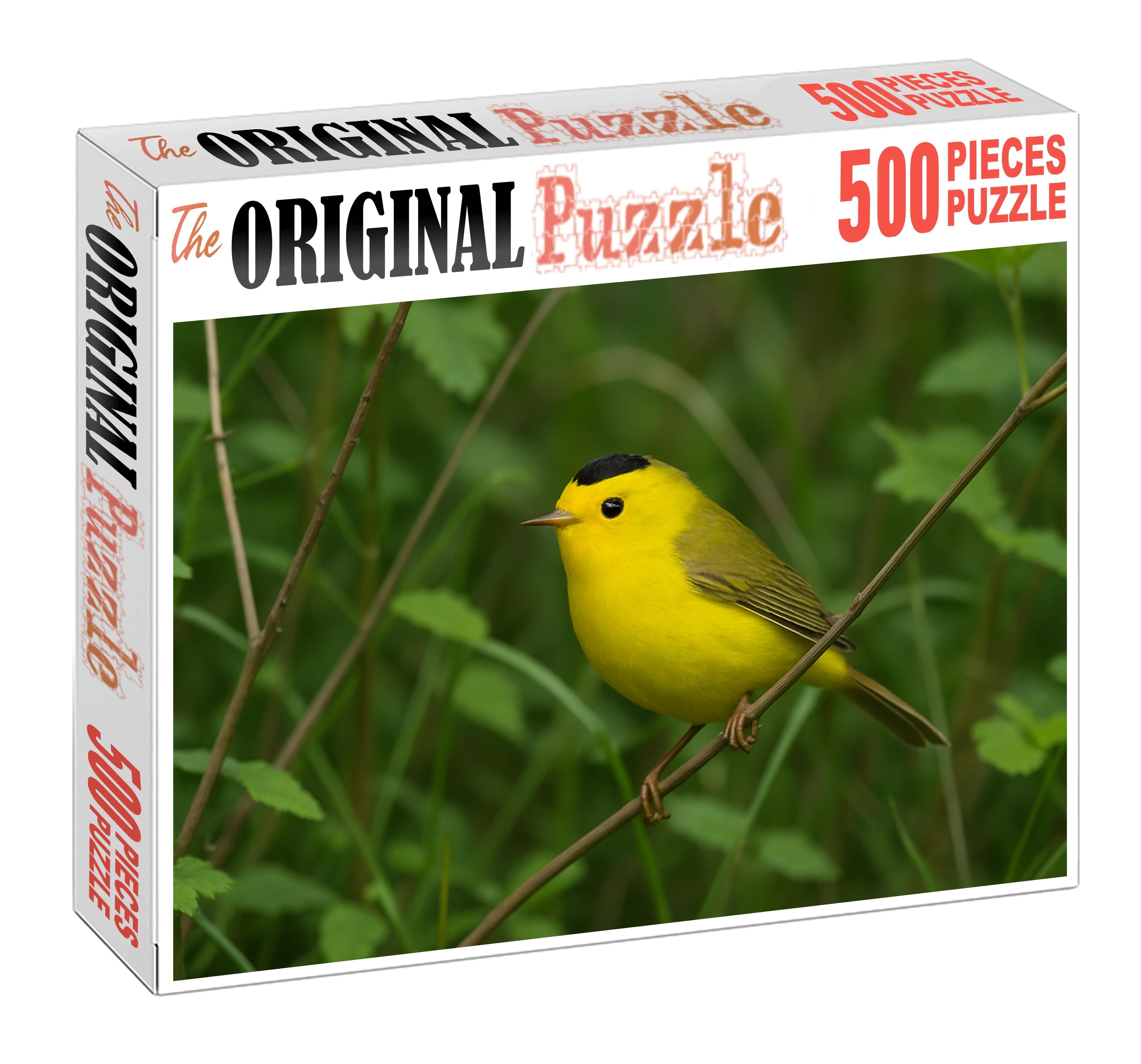Wilsons Warbler Golden Flash Of The Underbrush Puzzle Challenge
