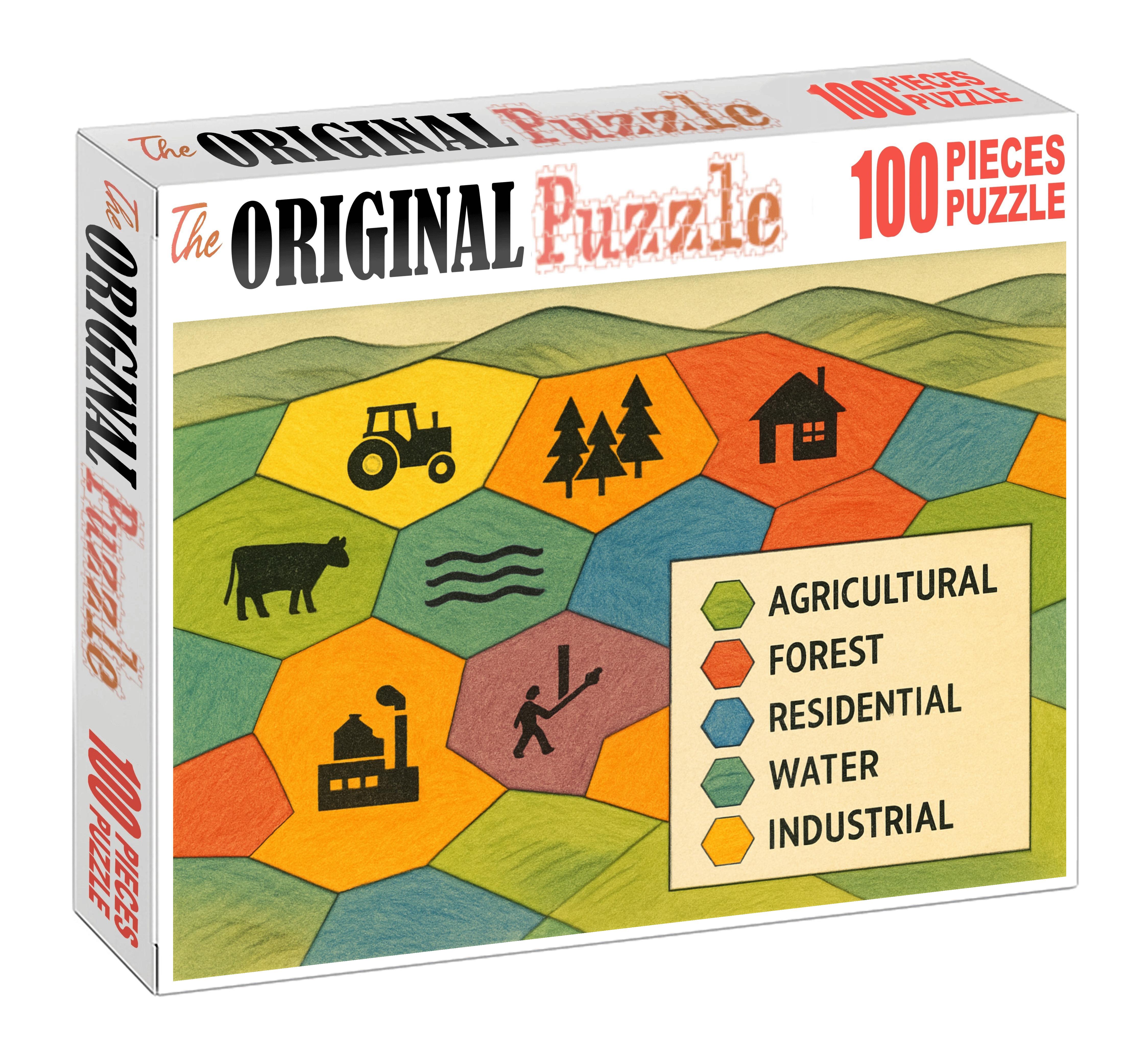 Cultural Landscape Pattern Map 300 Piece Puzzle