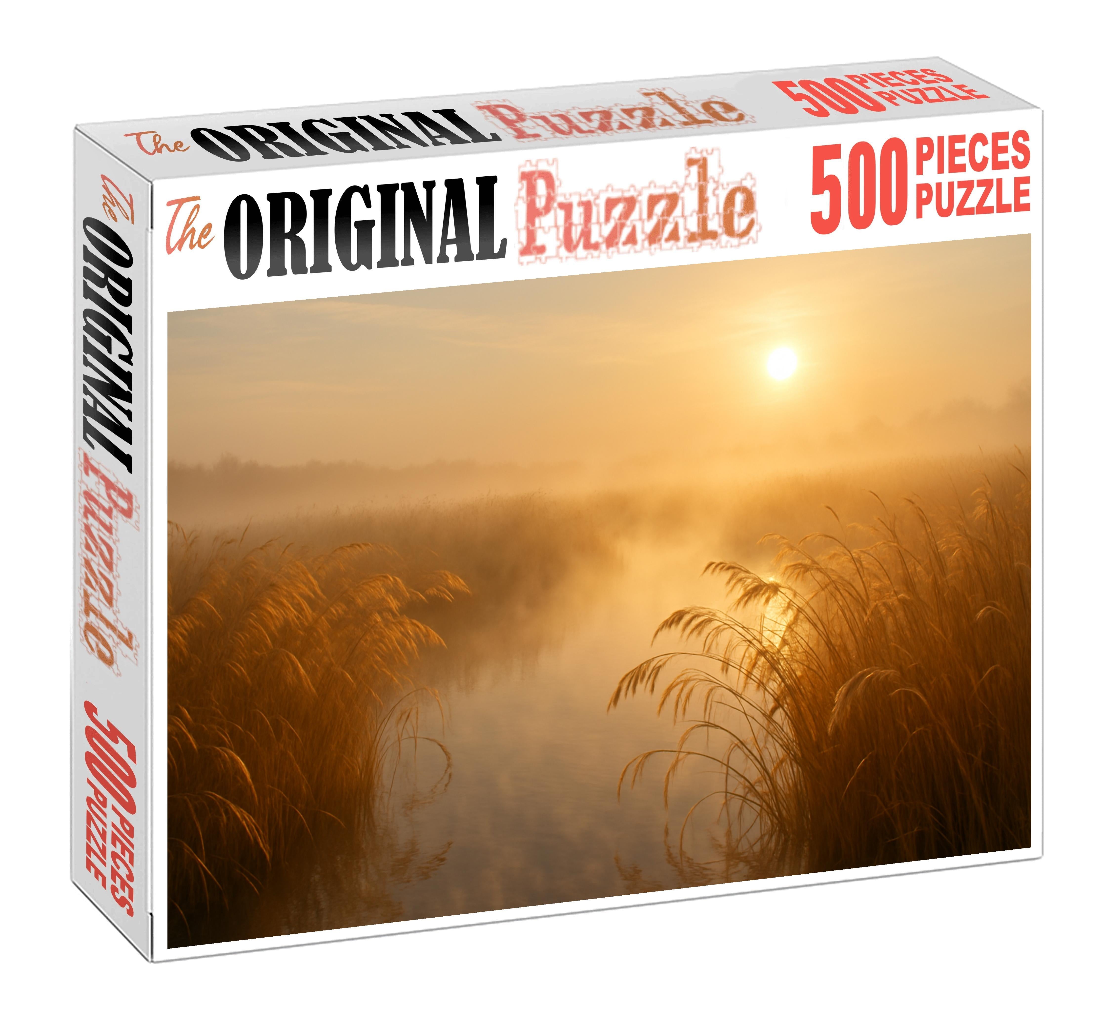 Golden Reed Marshland Large Format Puzzle