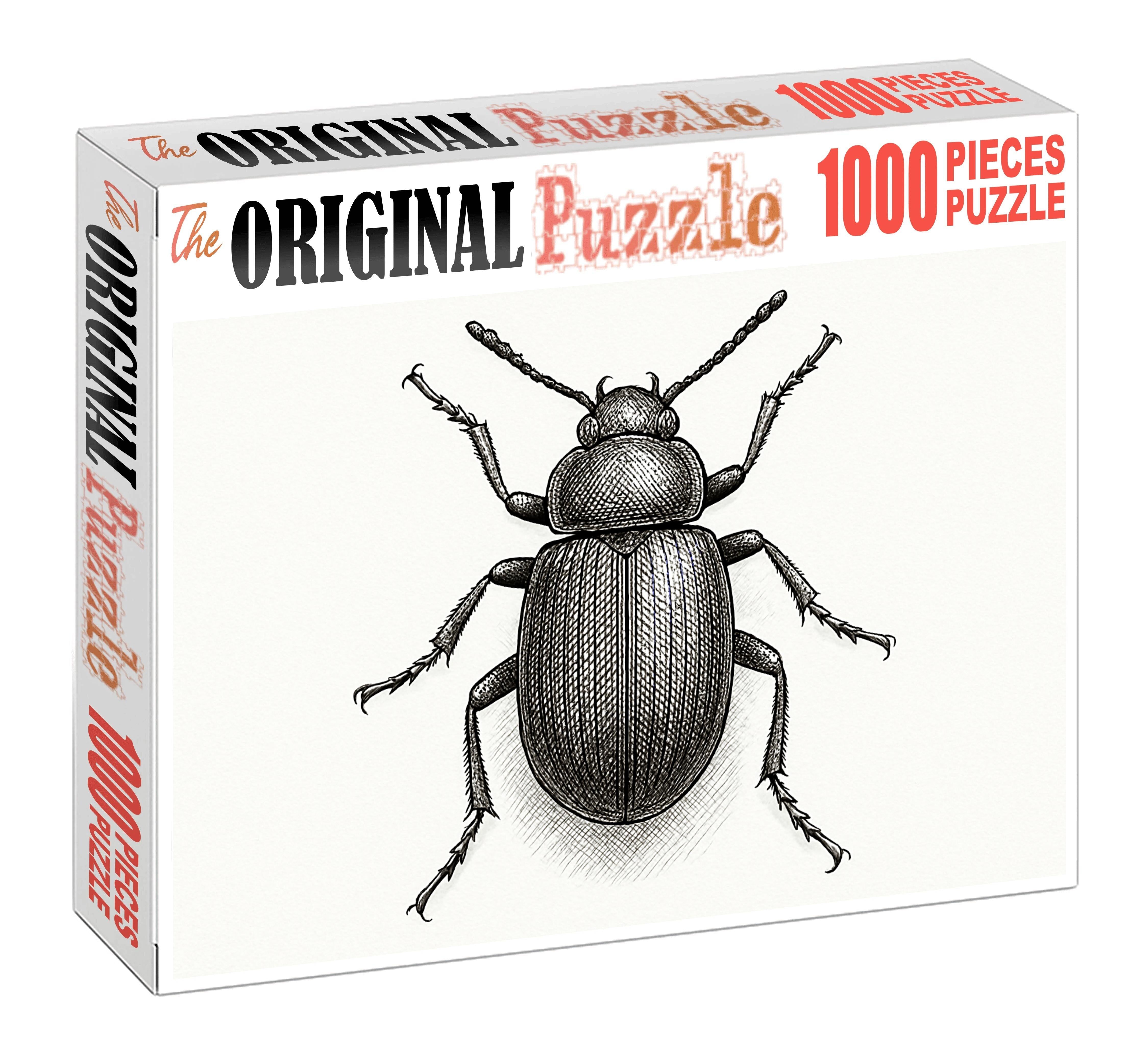 Delicate Insect Anatomy Detailed Pen And Ink Study Custom Jigsaw Puzzle