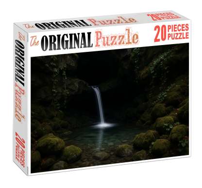 Silver Ribbon Grotto Custom Jigsaw Puzzle