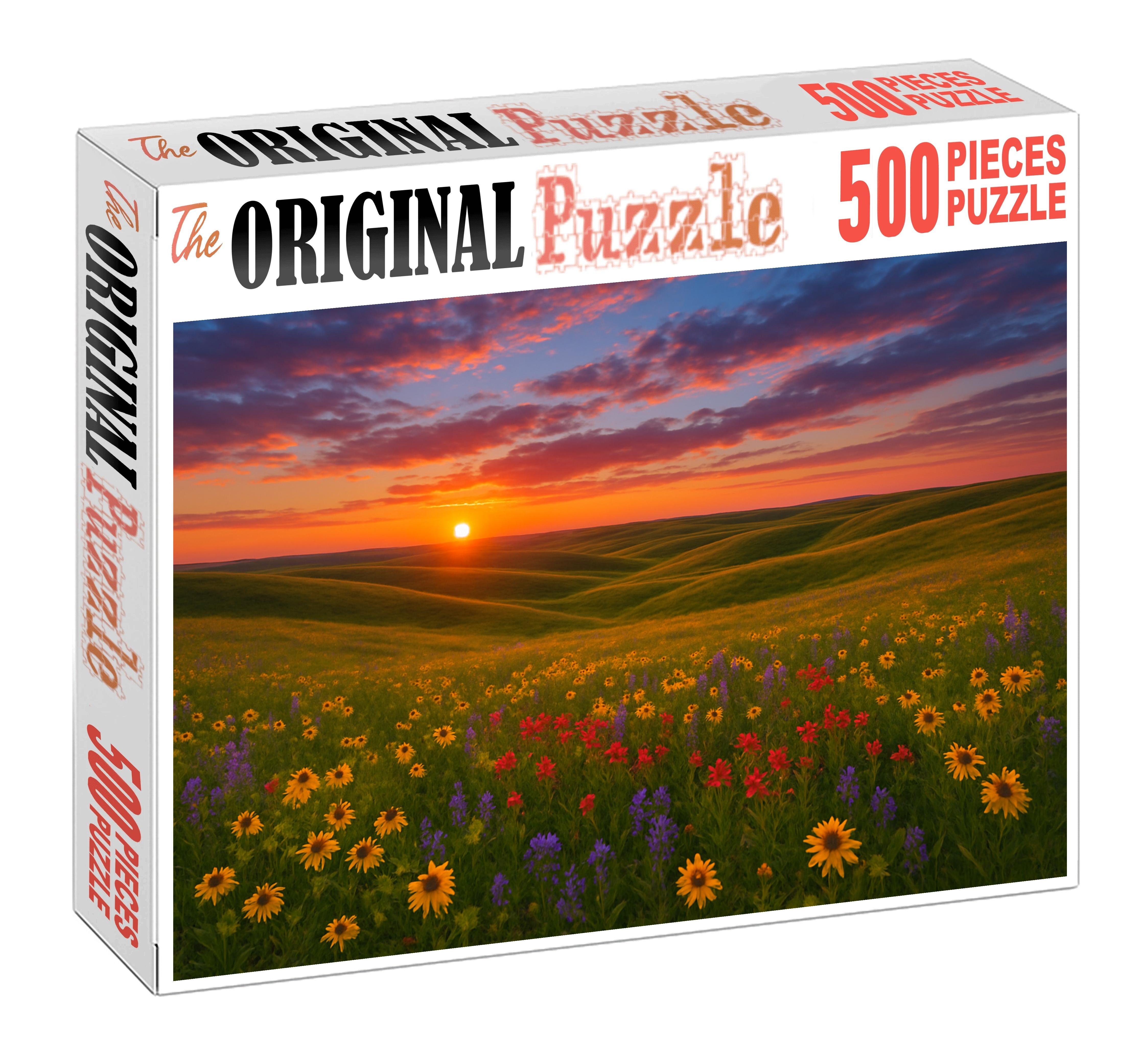 Golden Prairie Dusk Easy Puzzles
