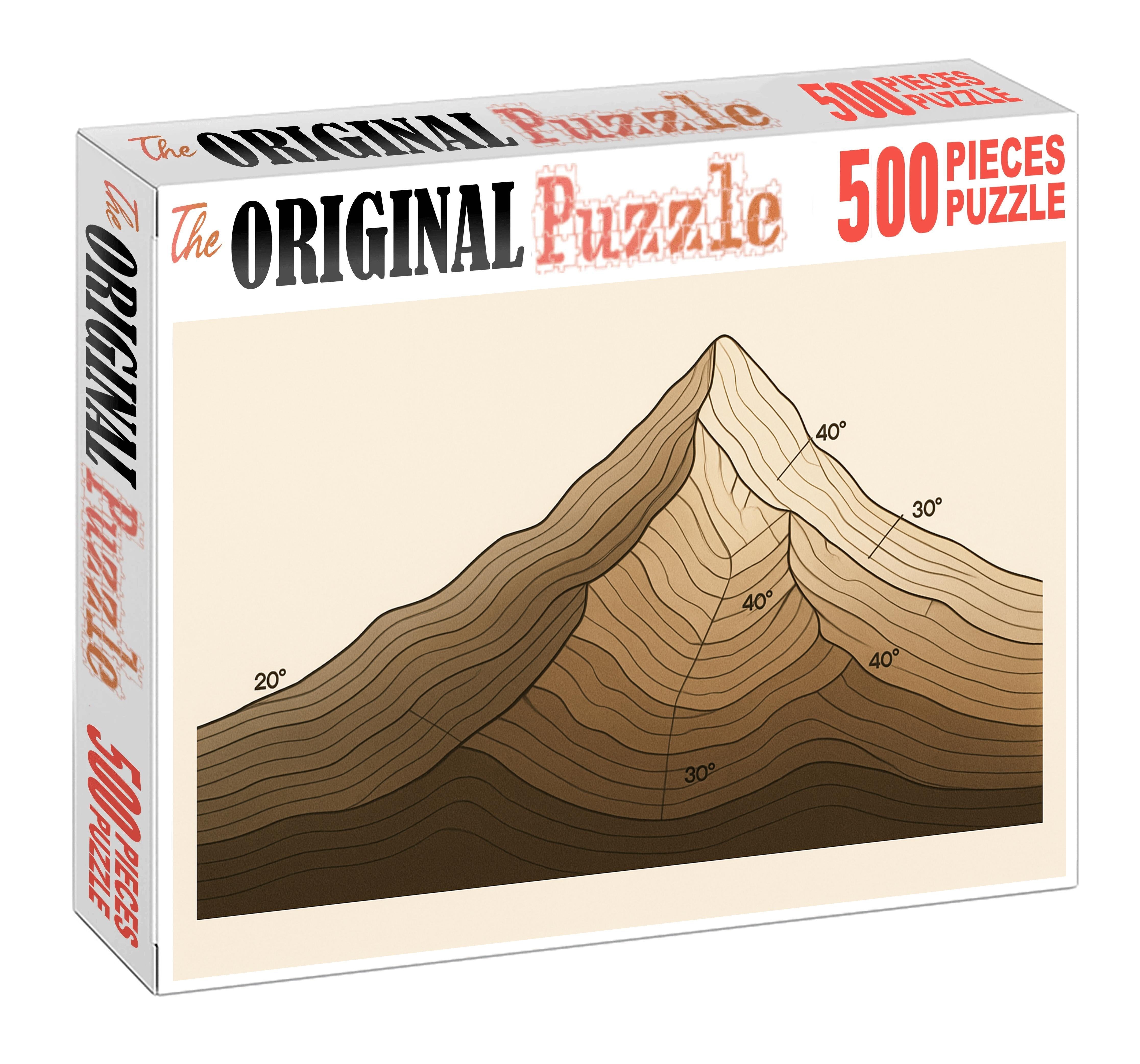 Mountain Pass Elevation Profile Mini Puzzle