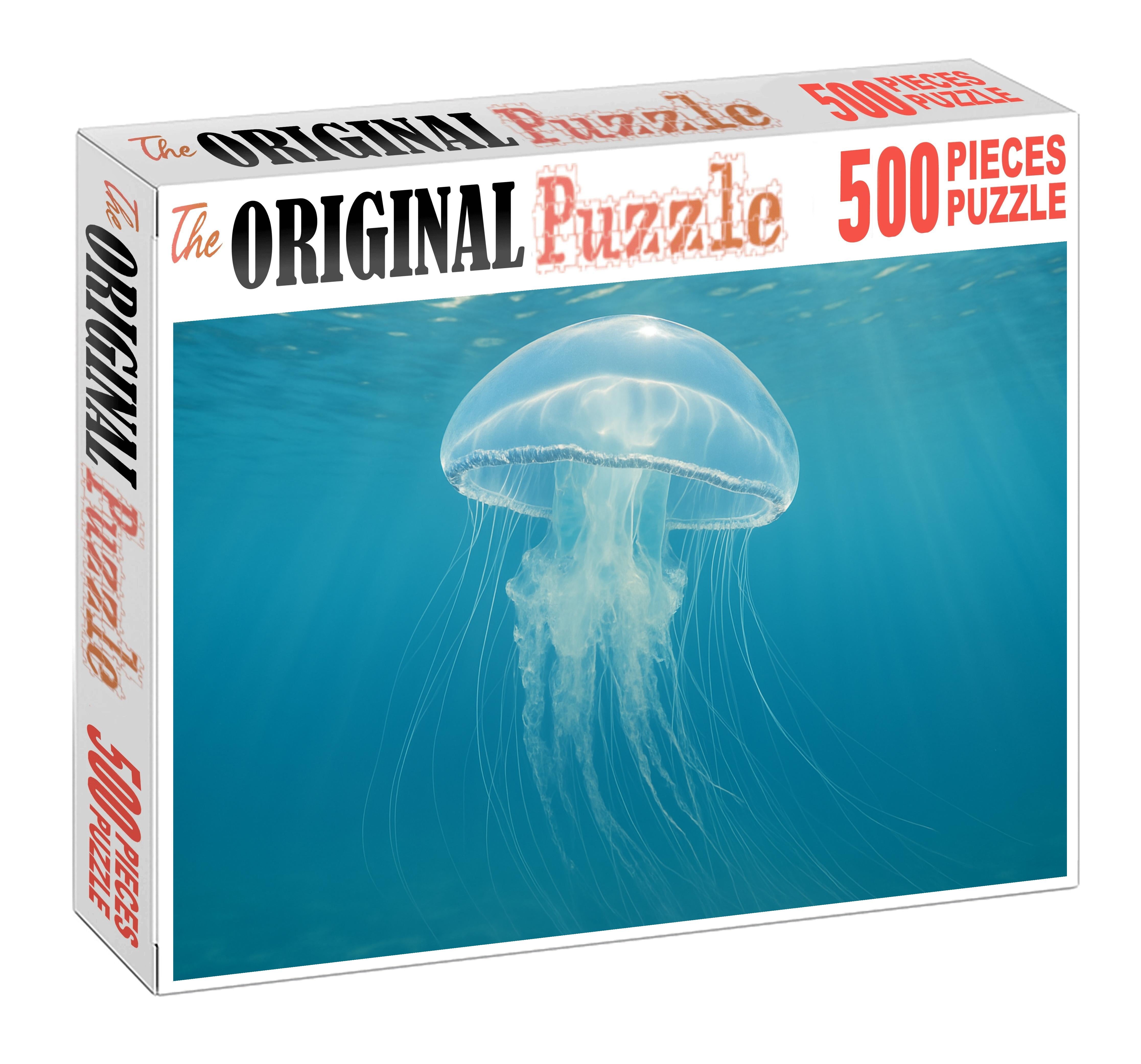 Silver Veil Jellyfish Graceful Pelagic Drifter Family Puzzles
