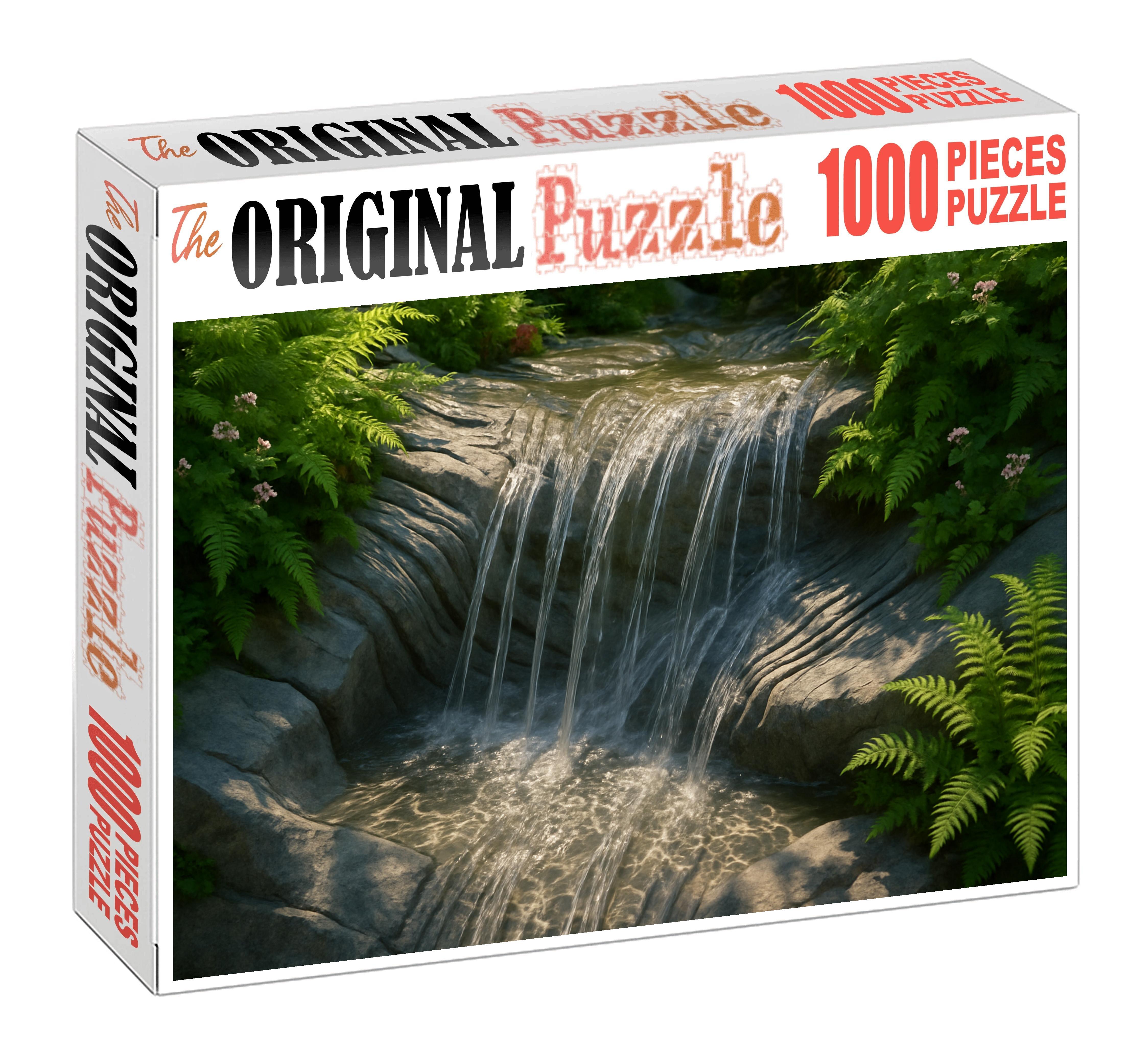 Silver Lace Cascade Premium Puzzle Pieces