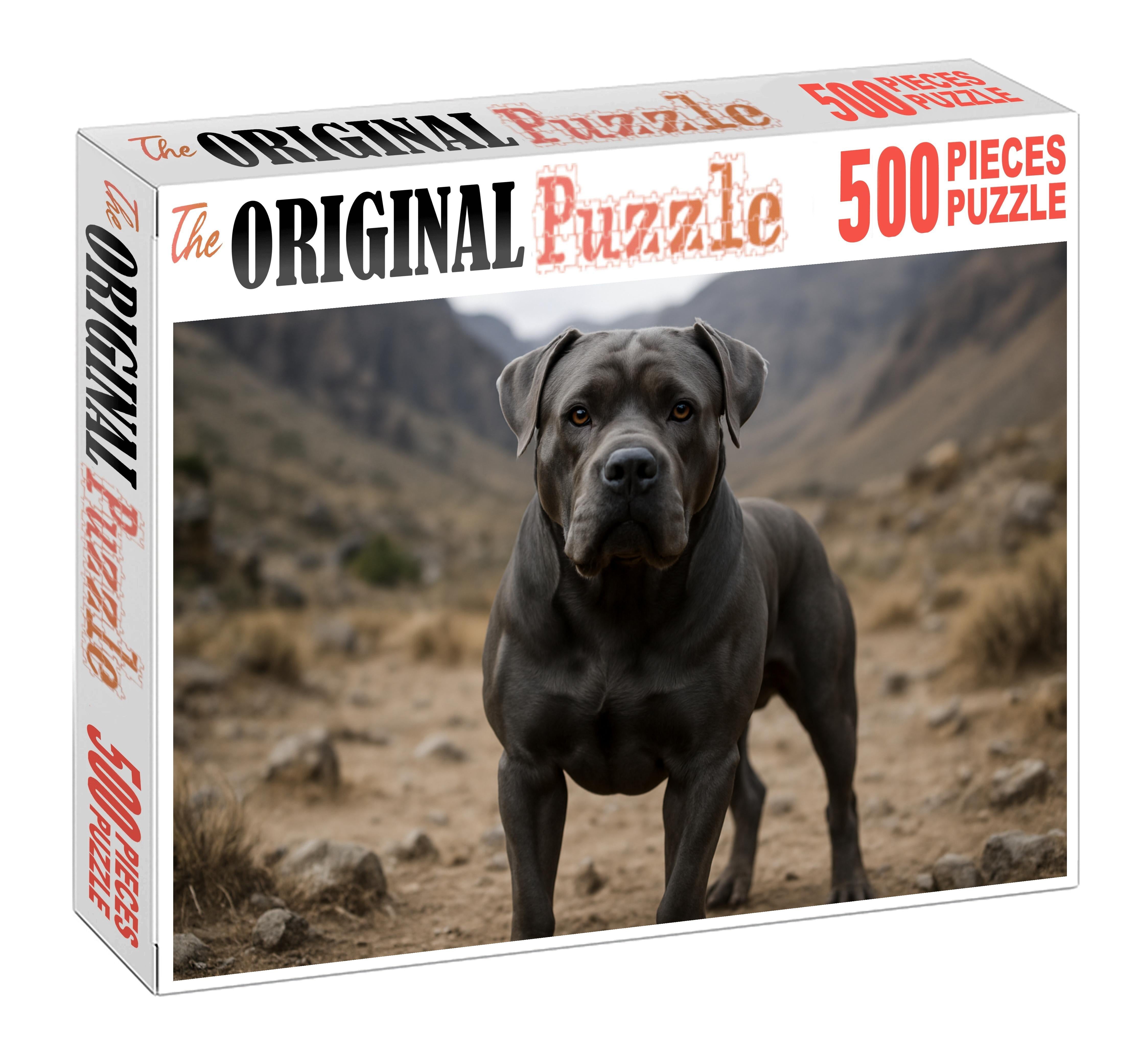 Dusky Slate Mysterious Blue-gray Molosser With Calm Strength 200 Piece Puzzle